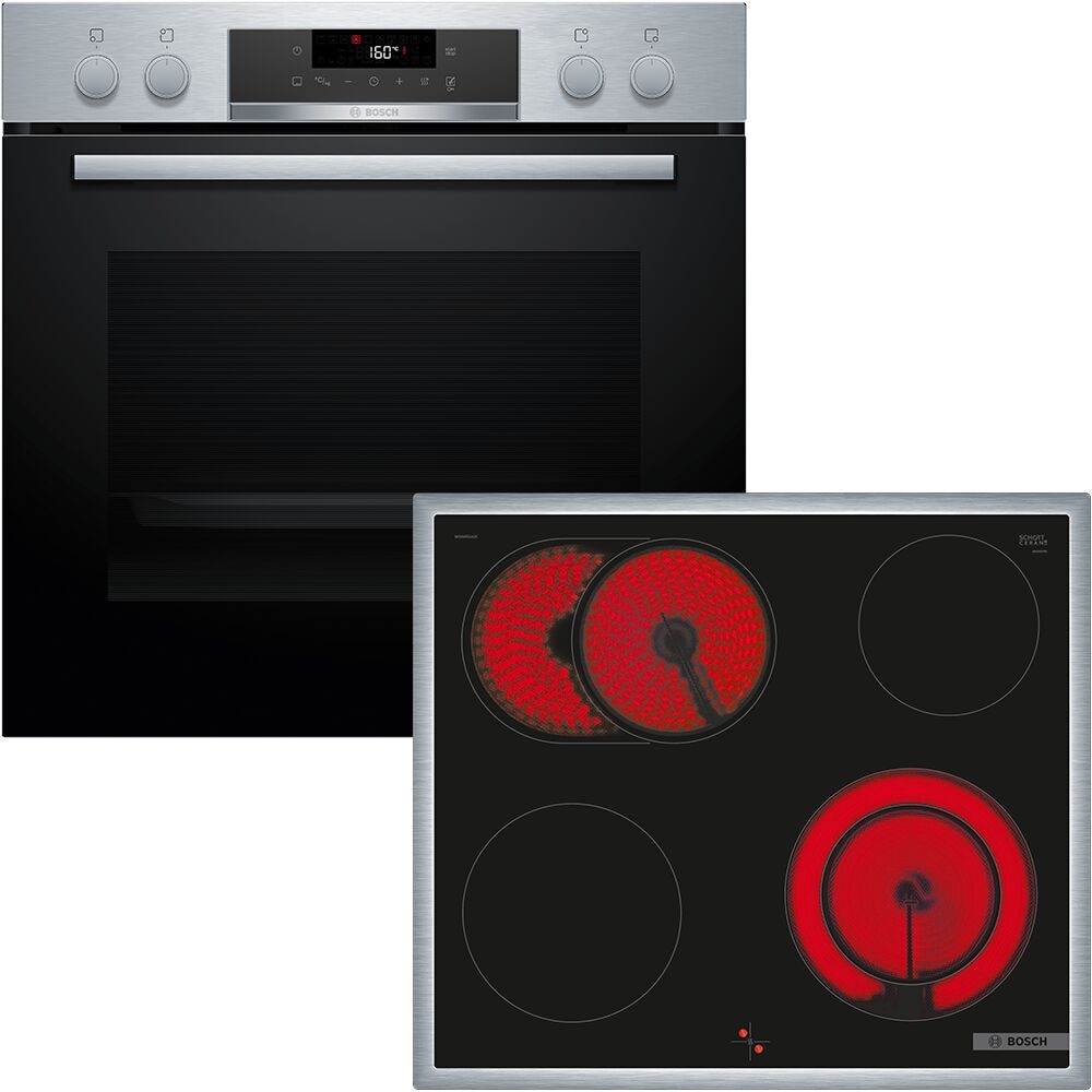 BOSCH Elektro-Herd-Set "HND271AS64", schwarz, Herdsets, 3D Heißluft