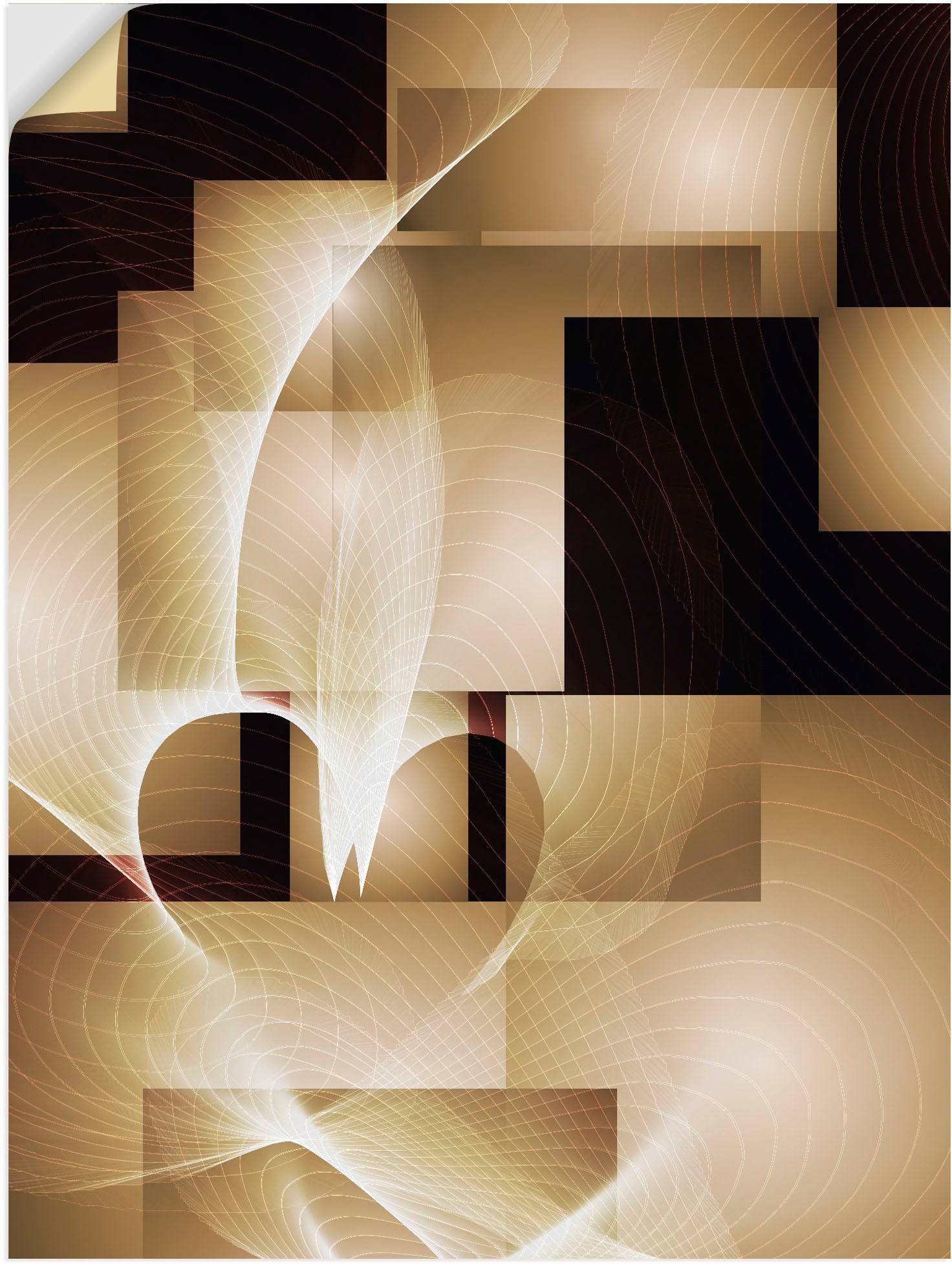 Artland Wandbild »Herzstruktur«, Muster, Leinwandbild, bestellen in Wandaufkleber (1 St.), oder | versch. Poster BAUR als Größen Alubild