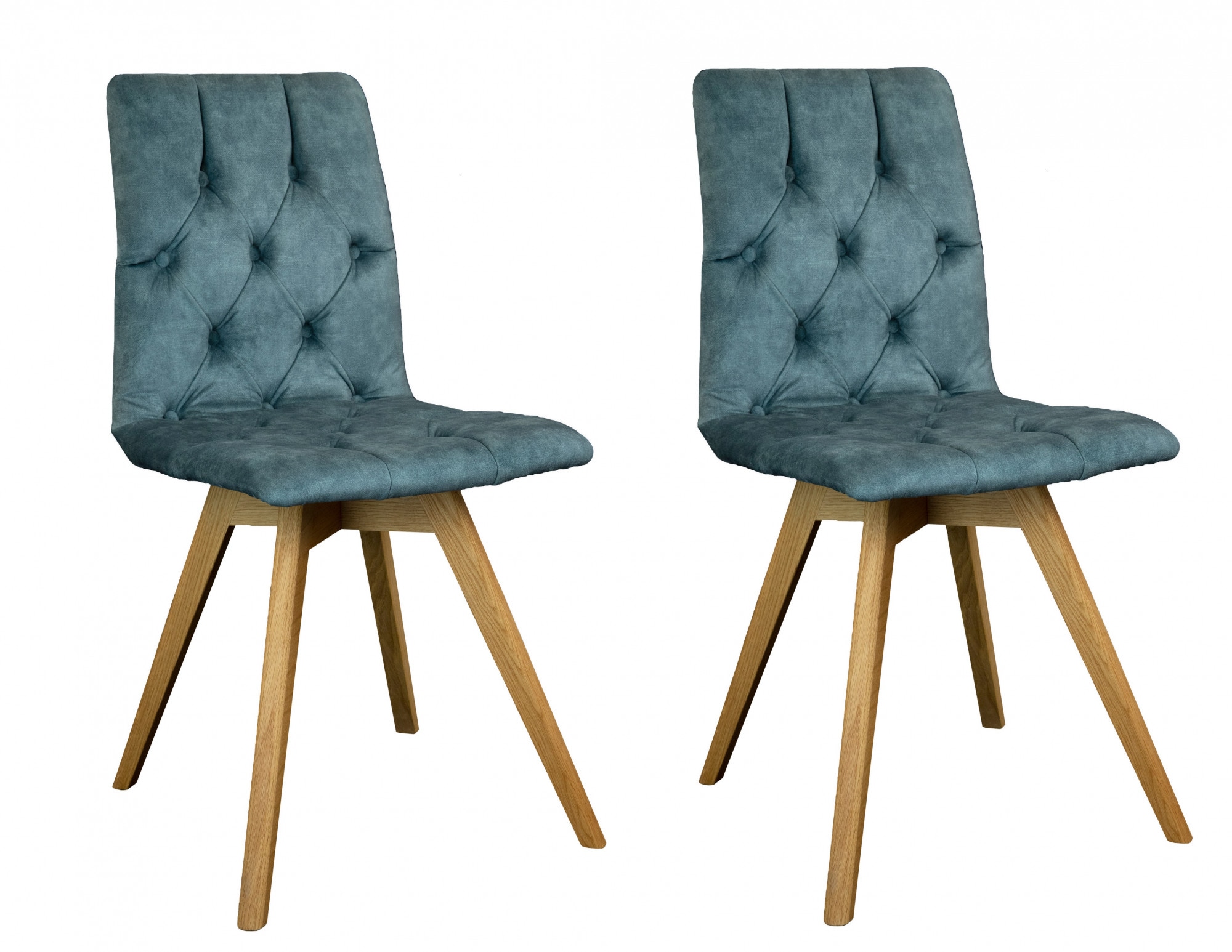 andas Esszimmerstuhl "Rania", (Set), 2 St., Samtvelours, Massivholzgestell, günstig online kaufen