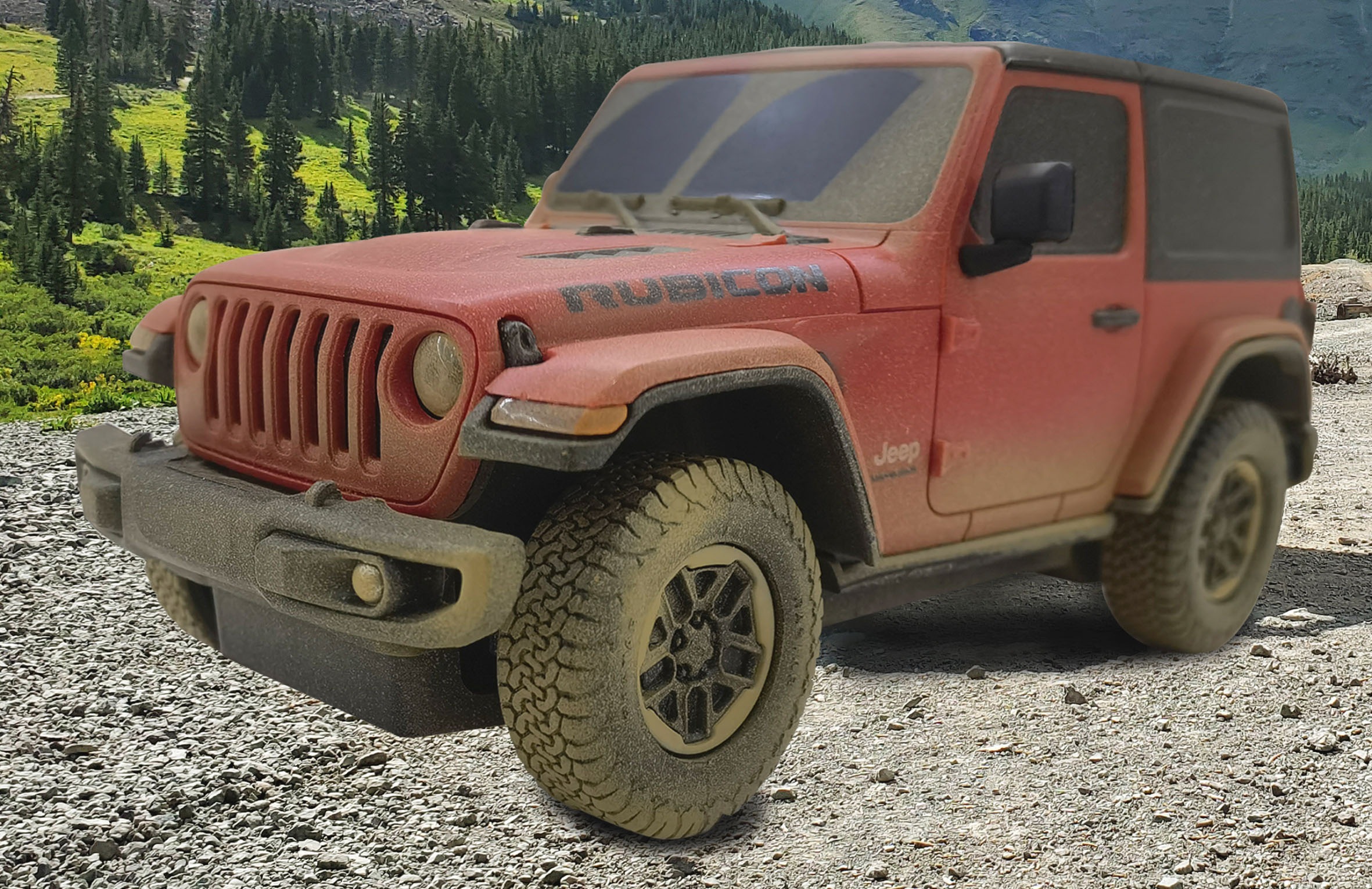 Jamara RC-Auto »Jeep Wrangler Rubicon 1:24 Muddy 2,4GHz«