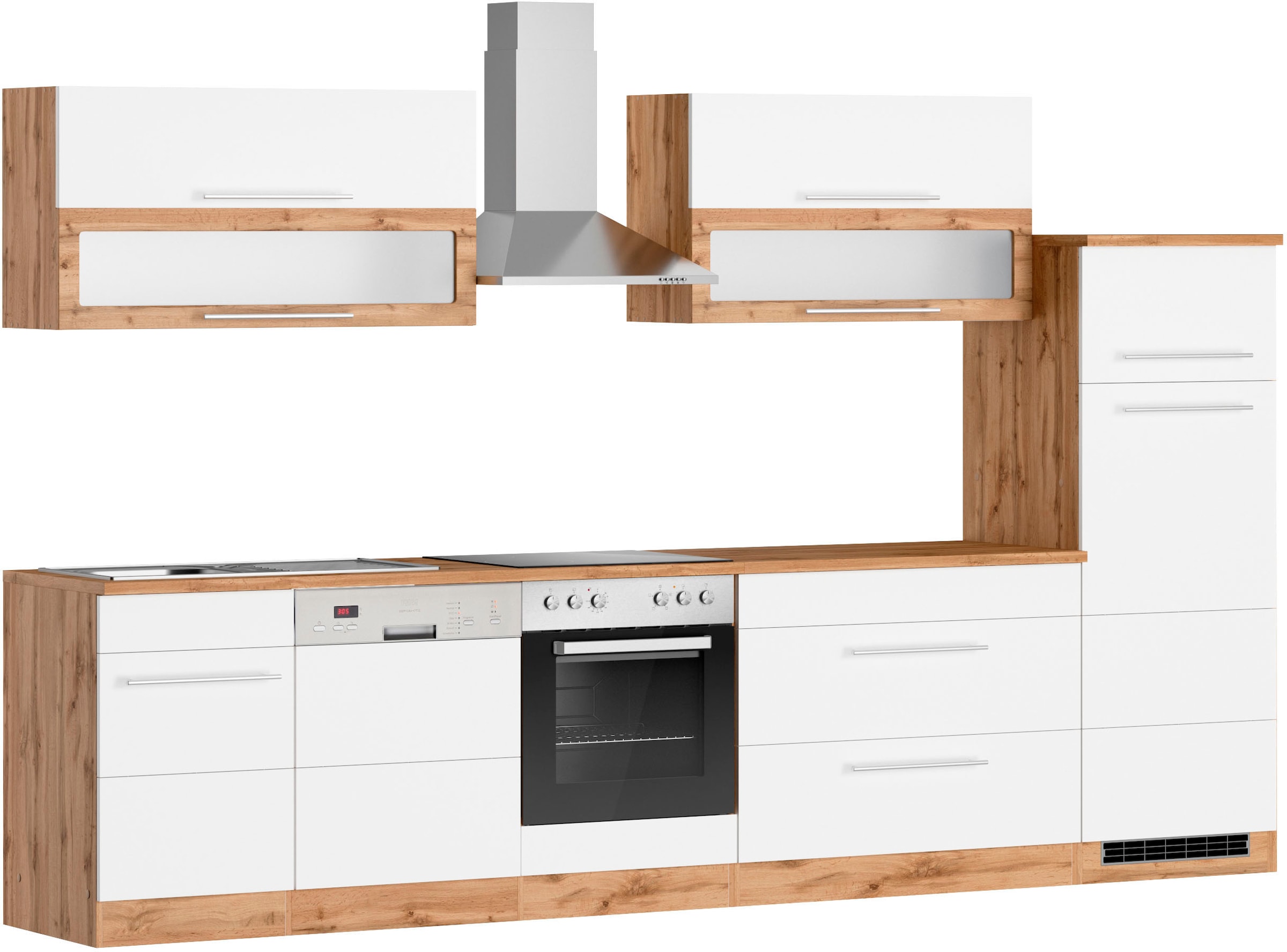HELD MÖBEL Küchenzeile "Wien", Breite 330 cm, wahlweise mit E-Geräten günstig online kaufen