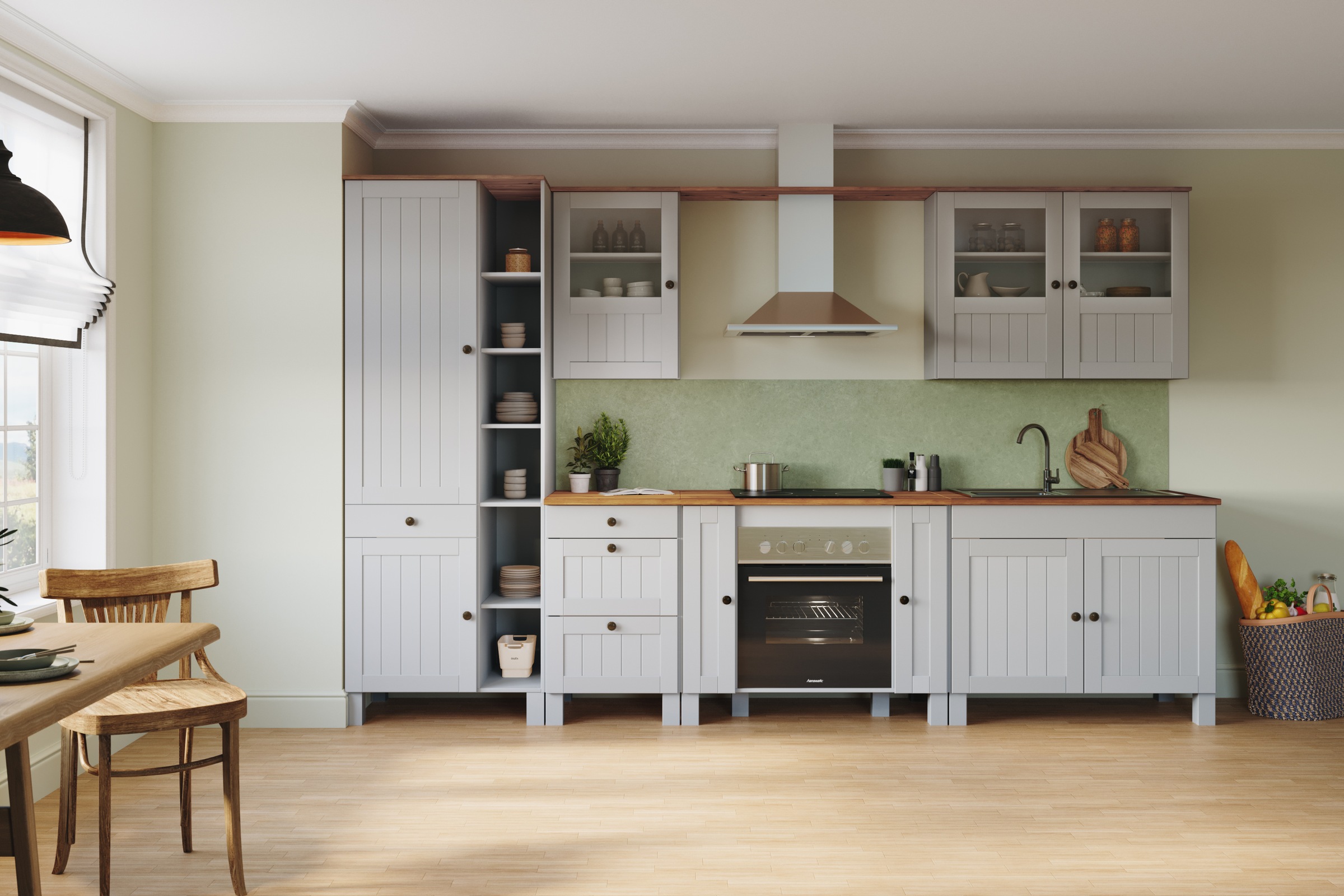 Home affaire Unterschrank "Alby2" Mit Metallgriffen, Breite 50 cm günstig online kaufen