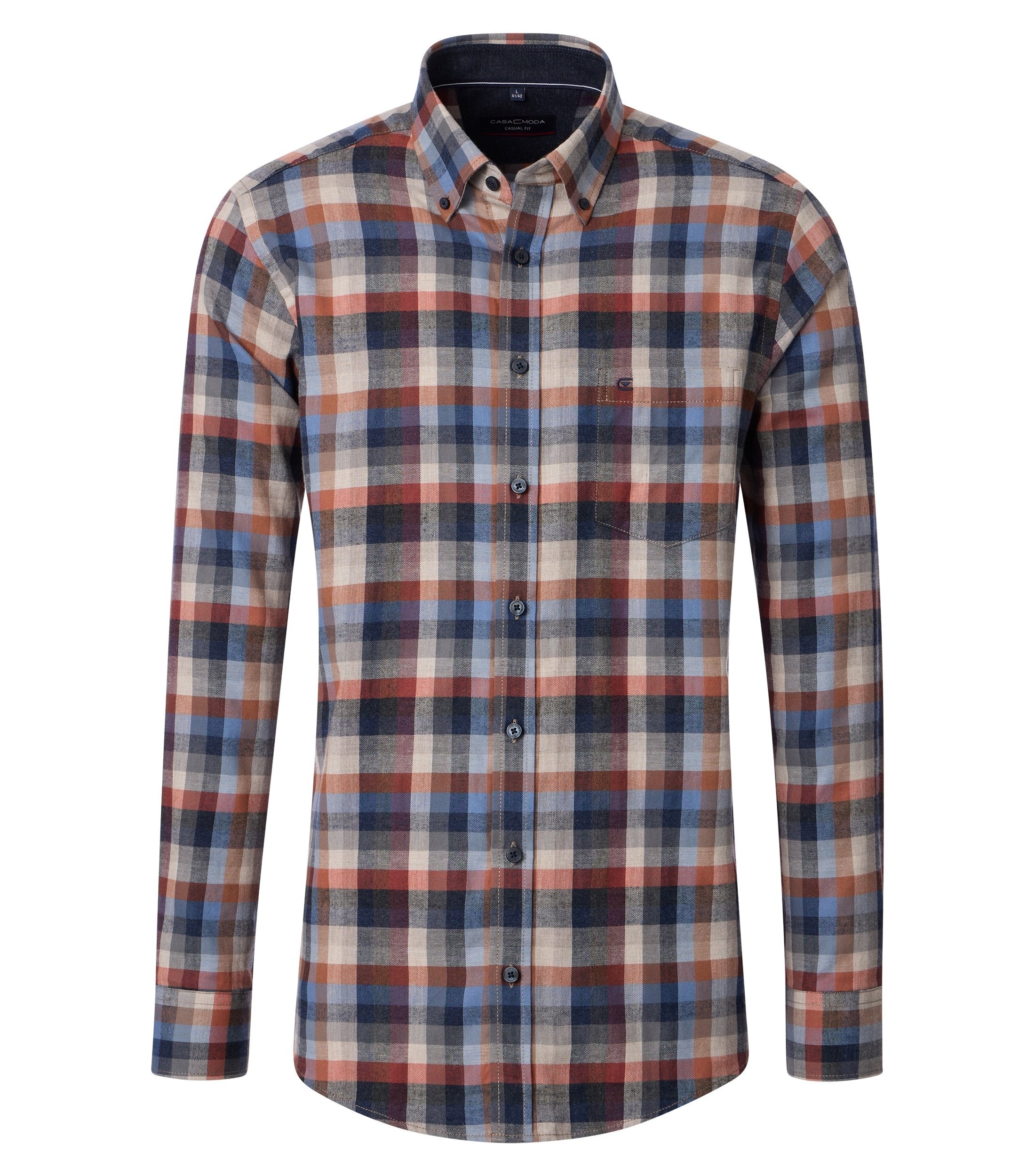 CASAMODA Flanellhemd "CASAMODA Flanellhemd kariert" günstig online kaufen
