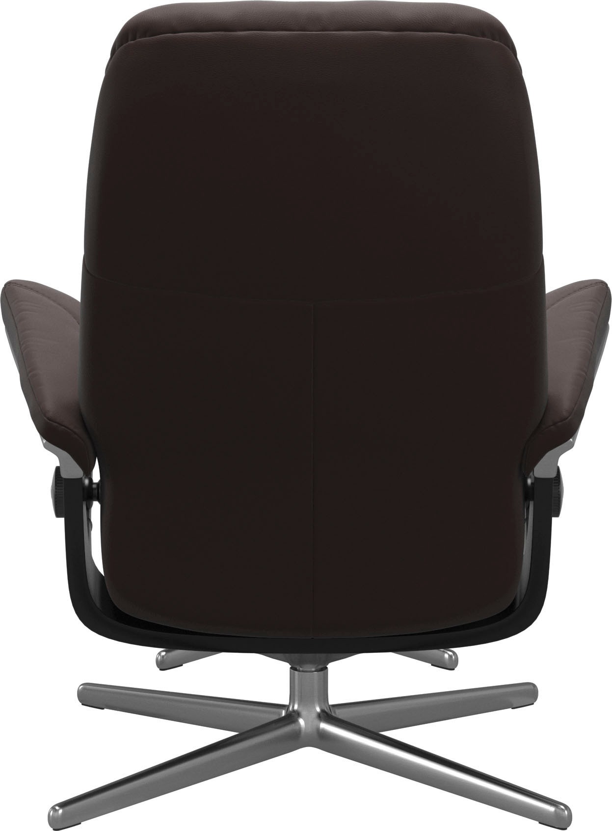 Thumbnail - Stressless "Consul" Set, Relaxsessel mit Hocker, mit Hocker, mit Cross Base, Größe S, M & L, Holzakzent Schwarz