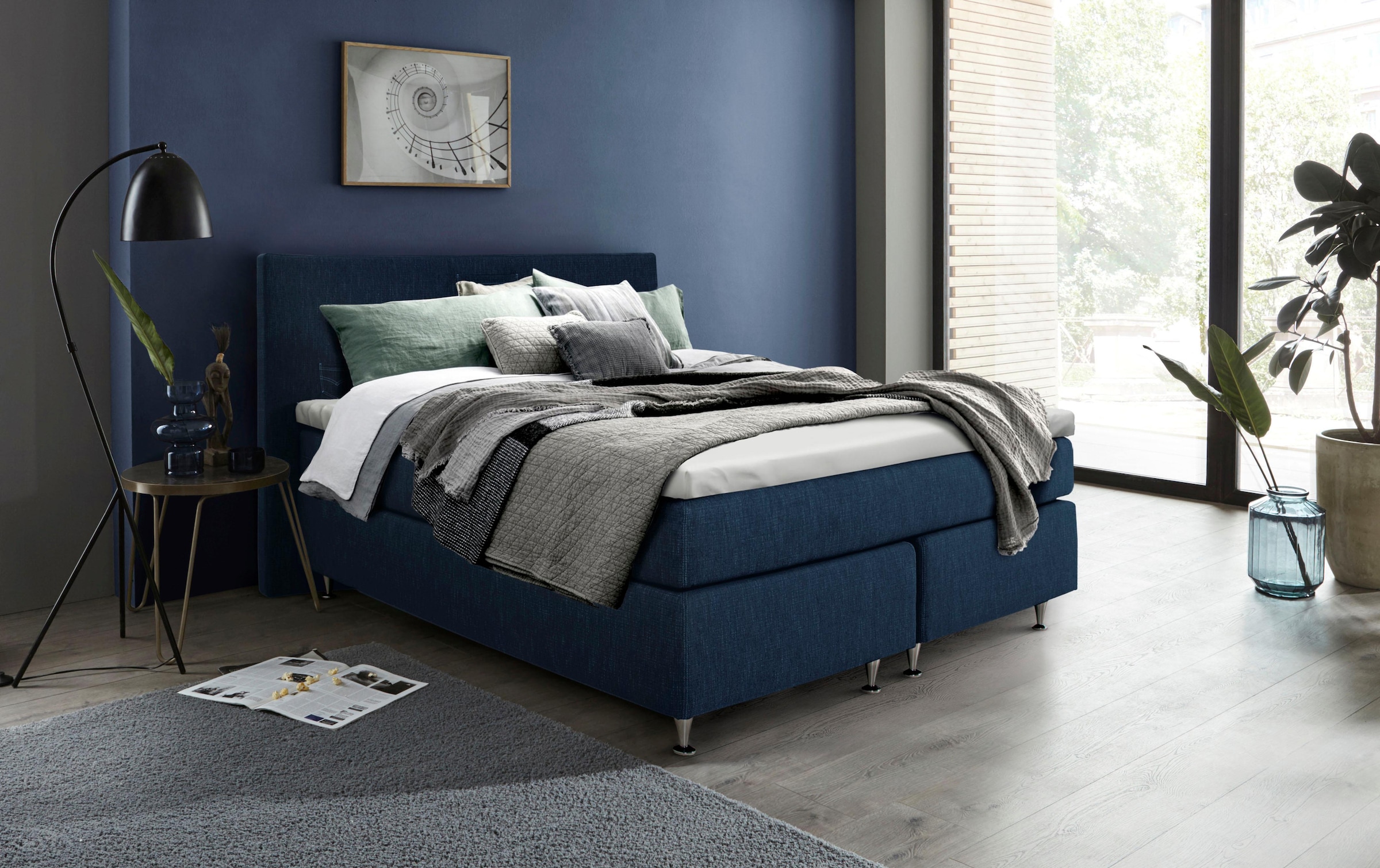 Home affaire Boxspringbett "Zahara" inkl. Topper, besonderes Highlight: auf günstig online kaufen