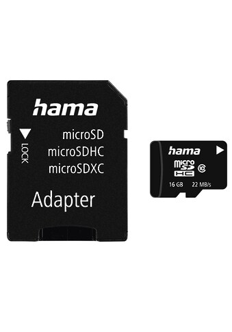 Hama Speicherkarte »microSDHC 16GB Class 10...