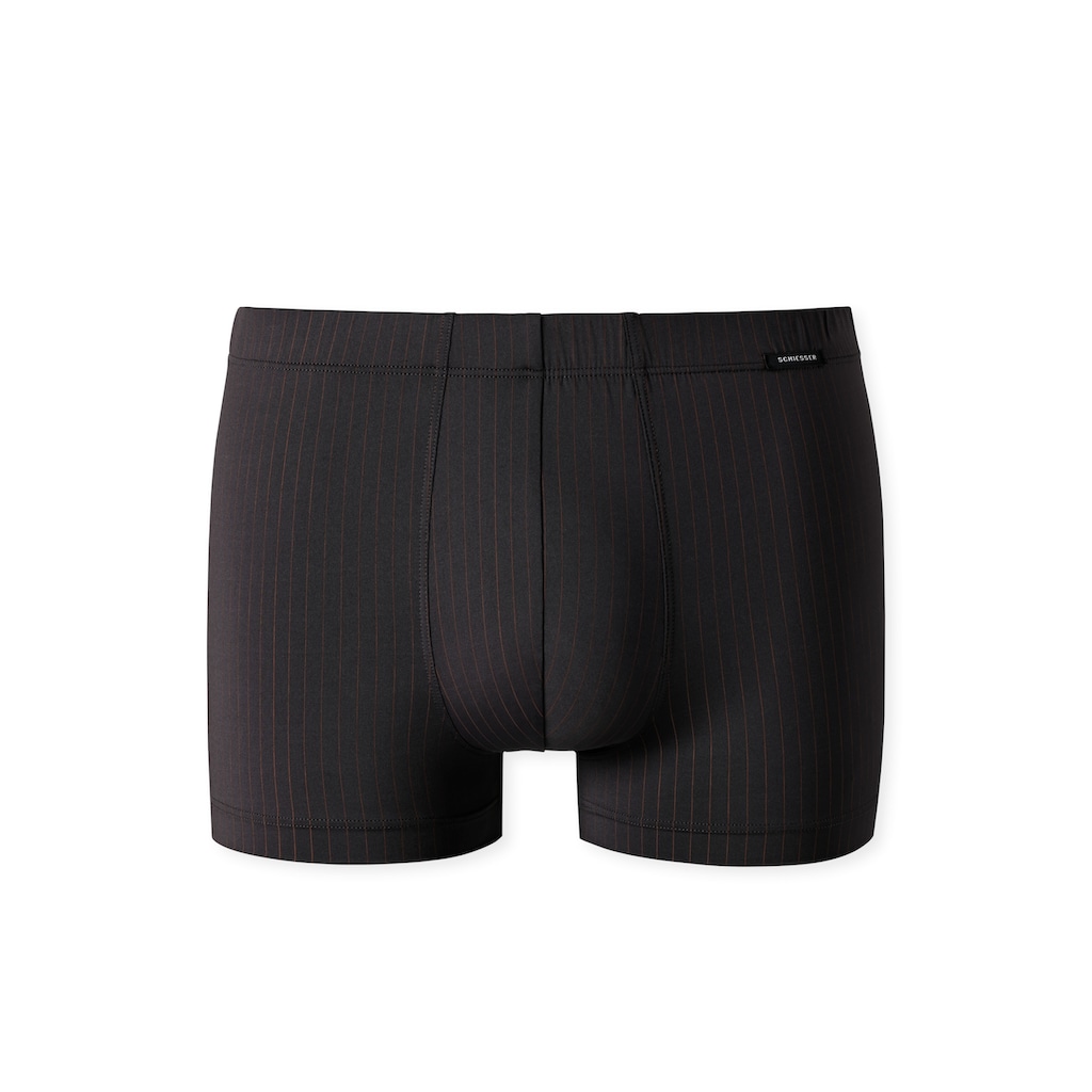 Schiesser Boxershorts »"Pure Micro"«, mit orangefarbenen Streifen