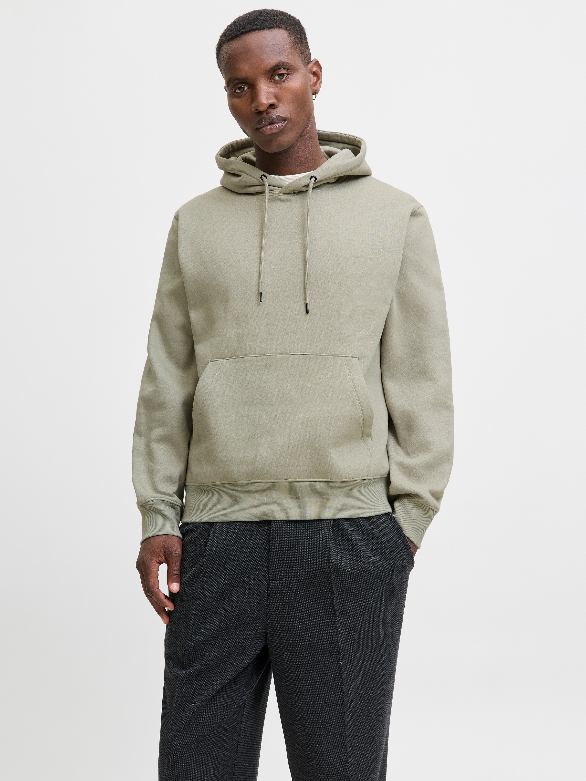 Jack & Jones "JJESTAR BASIC SWEAT HOOD NOOS", mit Rippbündchen günstig online kaufen
