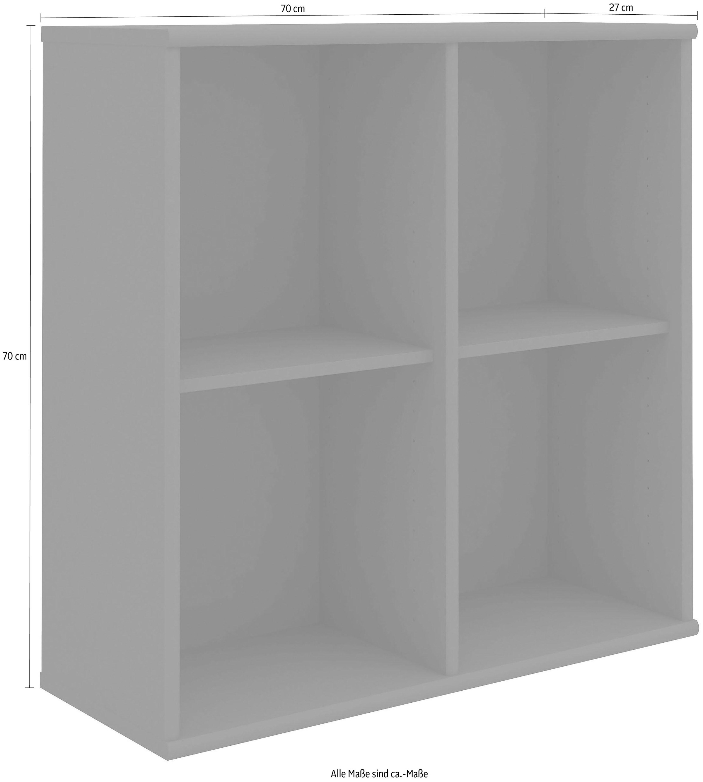 Hammel Furniture Regal »Mistral, Hochwertig Hängeregal, Wandregal, Verstellbar Einlegeböden«, B:70 cm, T:27 cm, anpassungsbar Designmöbel