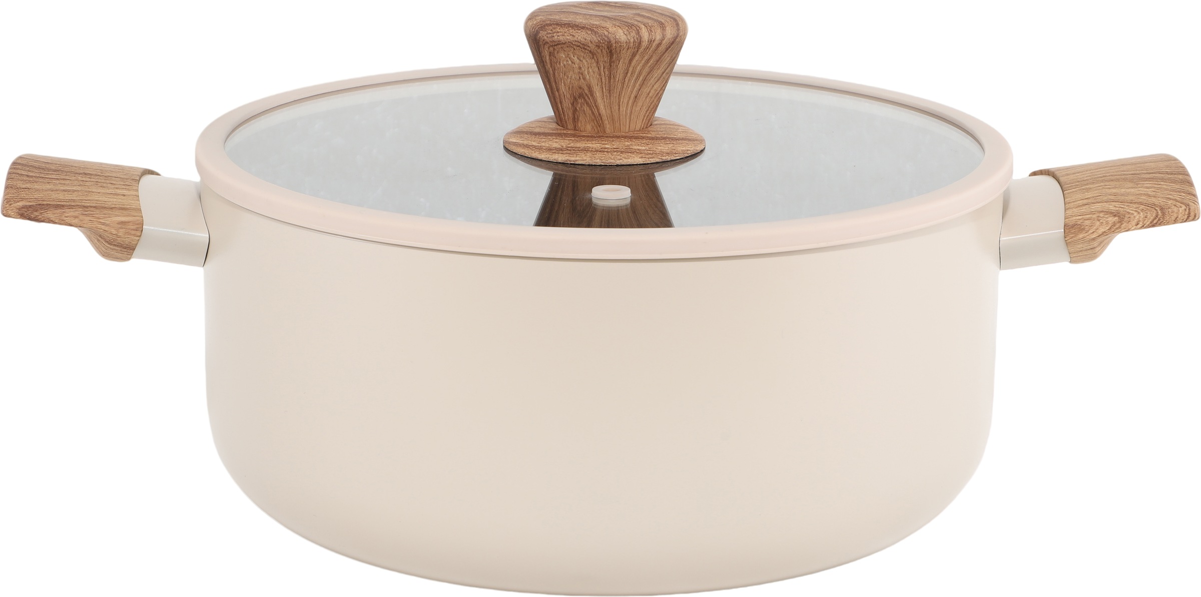 Hanseatic Topf-Set "ALU SCANDI, mit Antihaftbeschichtung" Set, Stielkasserolle 16 cm, Kochtopf 16/20/24 cm, Bratpfanne 24/28 cm, 9 tlg. Aluminium