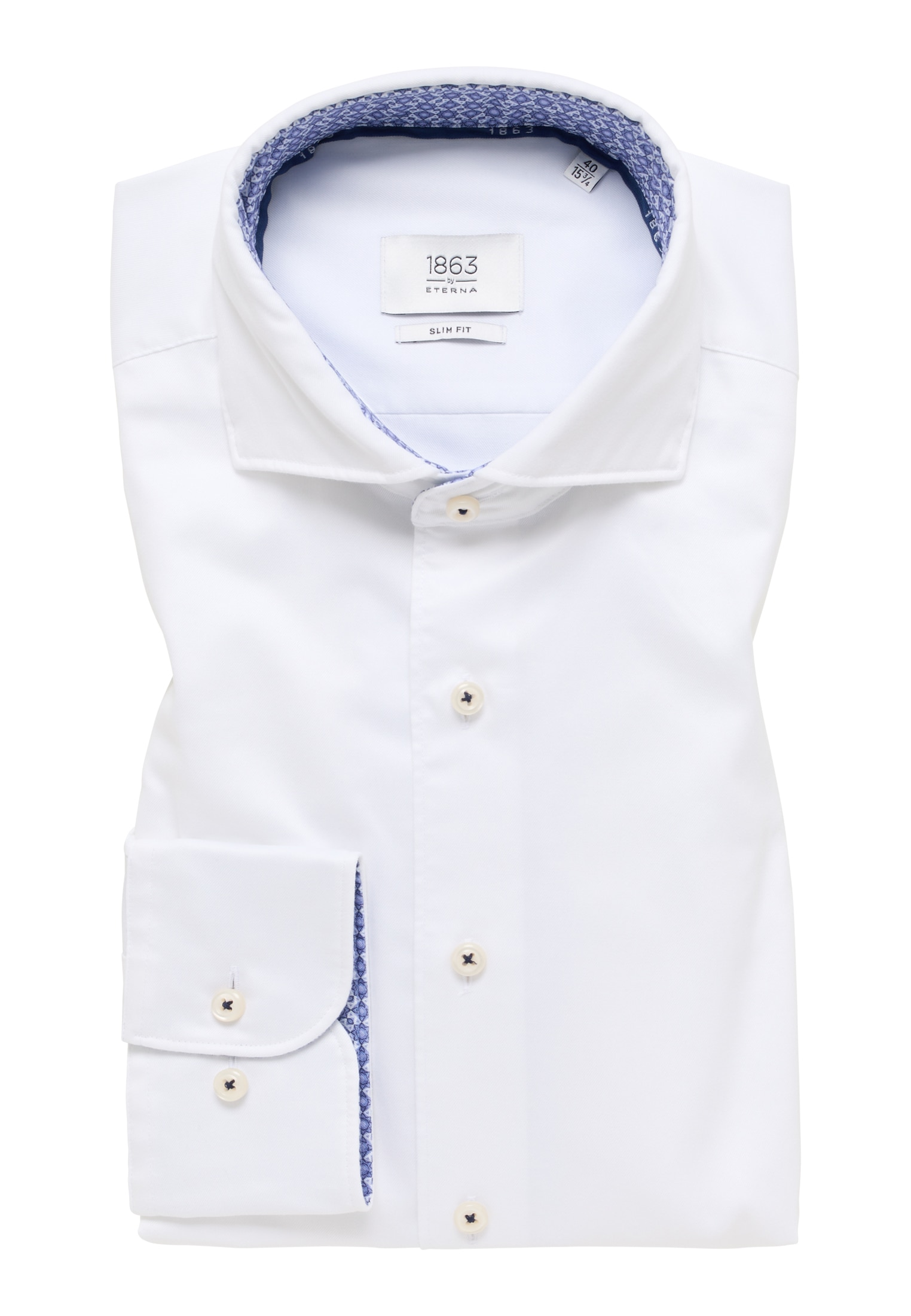 Eterna Langarmhemd »SLIM FIT«, EASY IRON (bügelleicht)