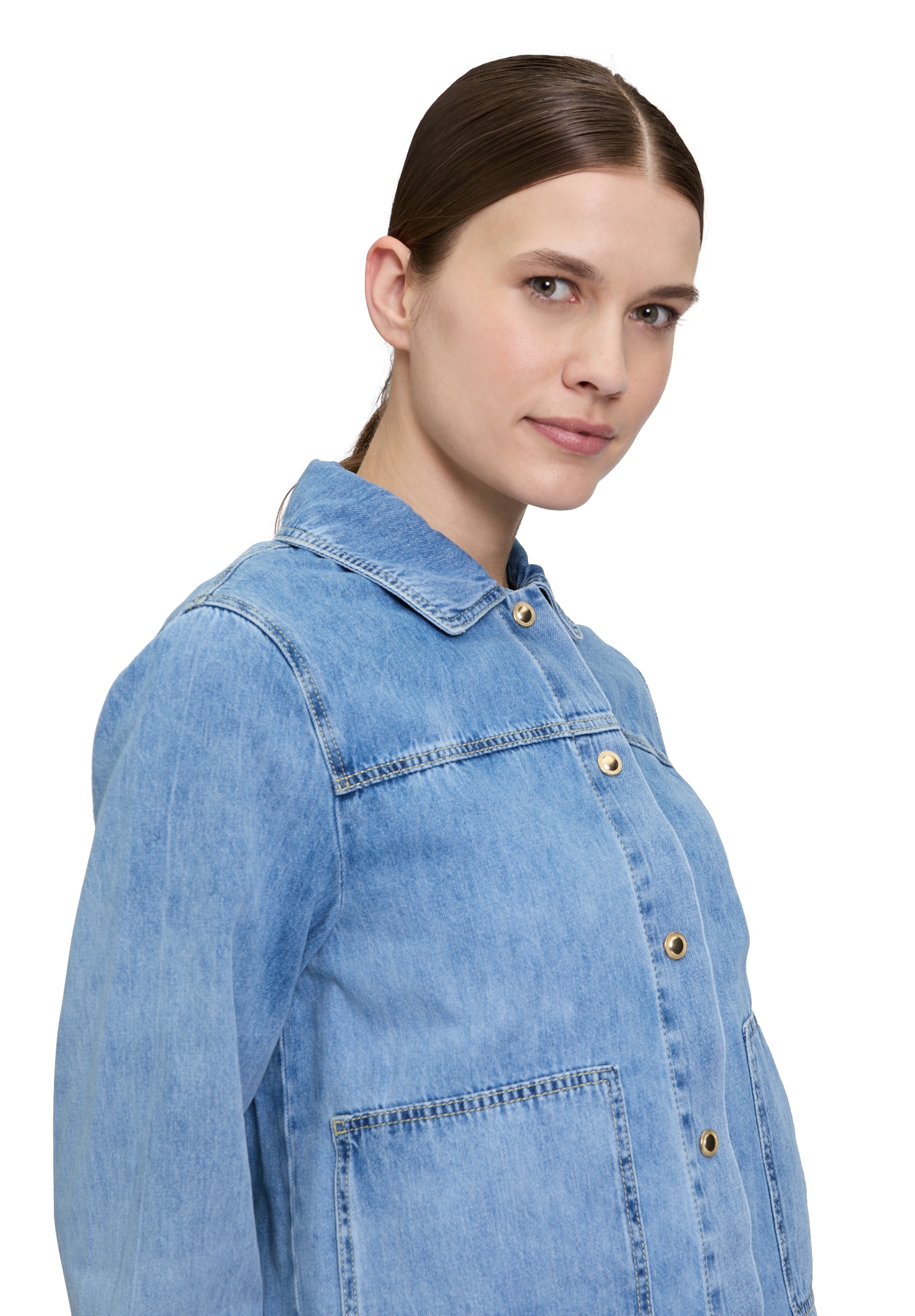 Cartoon Jackenblazer »Cartoon Jeansjacke mit aufgesetzten Taschen«, Taschen