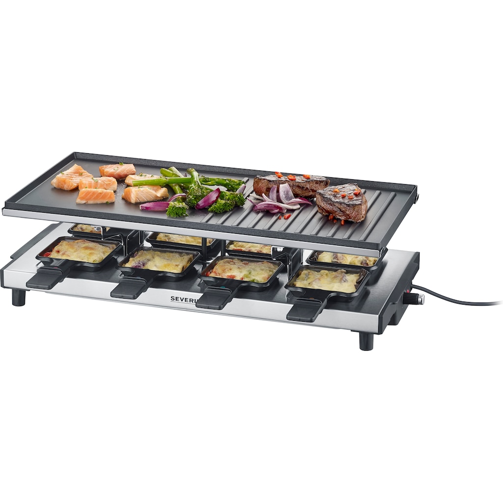 Severin Raclette »RG 2375«, 8 St. Raclettepfännchen, 1700 W