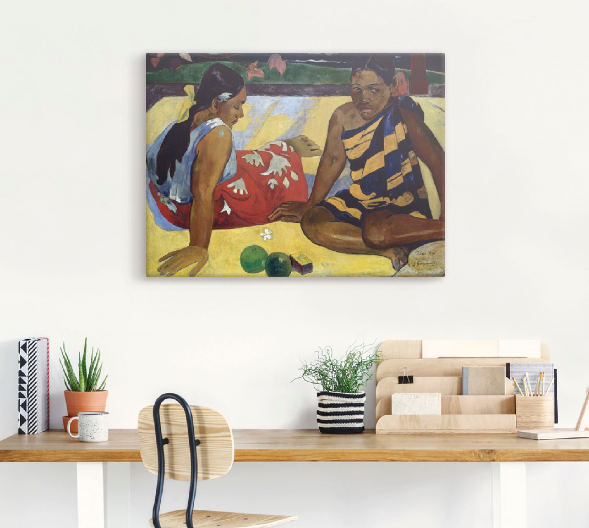 Artland Leinwandbild »Zwei Frauen auf Tahiti 1892«, Frau, (1 St.), auf Keilrahmen gespannt