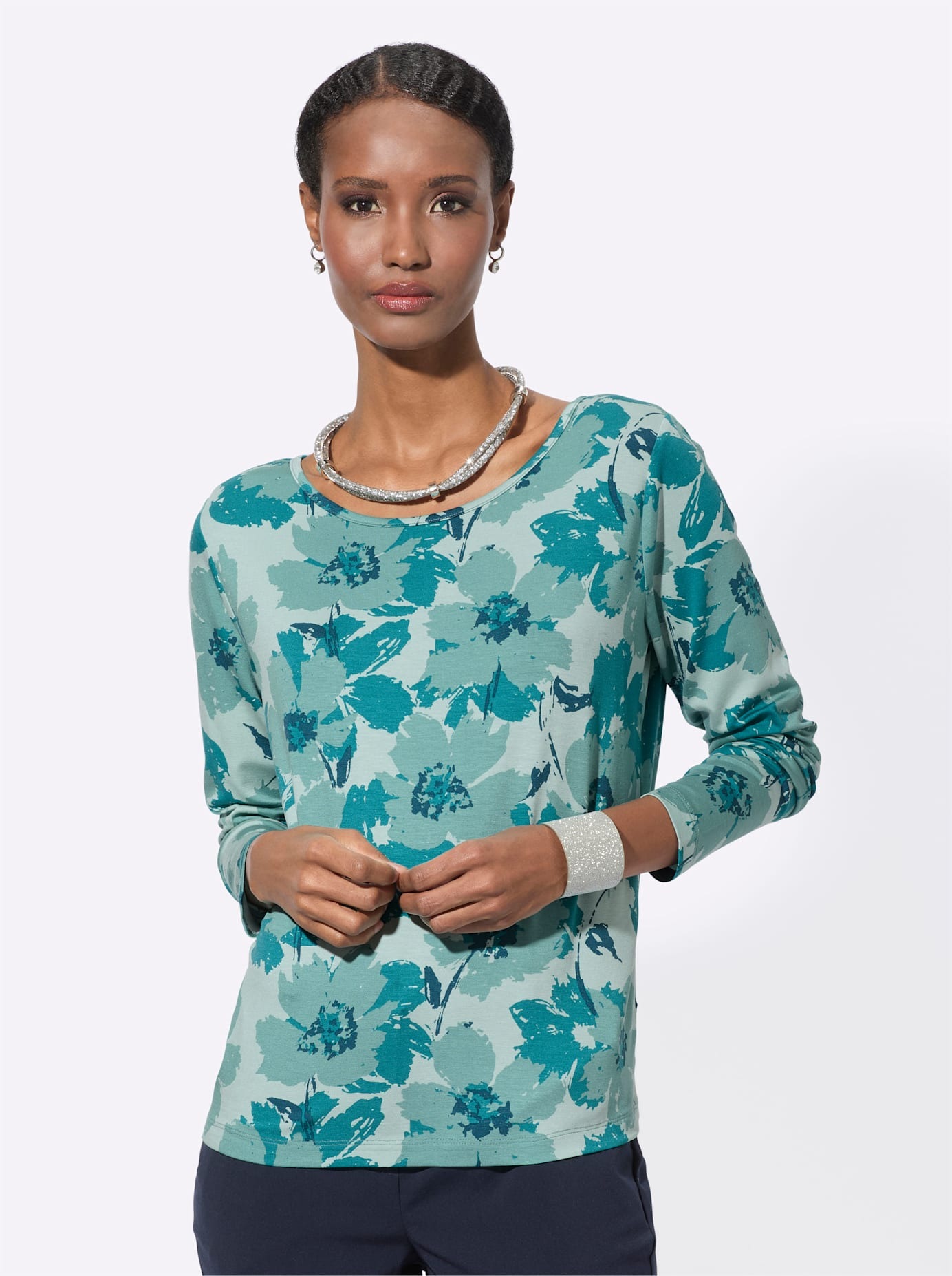 creation L Print-Shirt "Druck-Shirt", (1 tlg.) günstig online kaufen