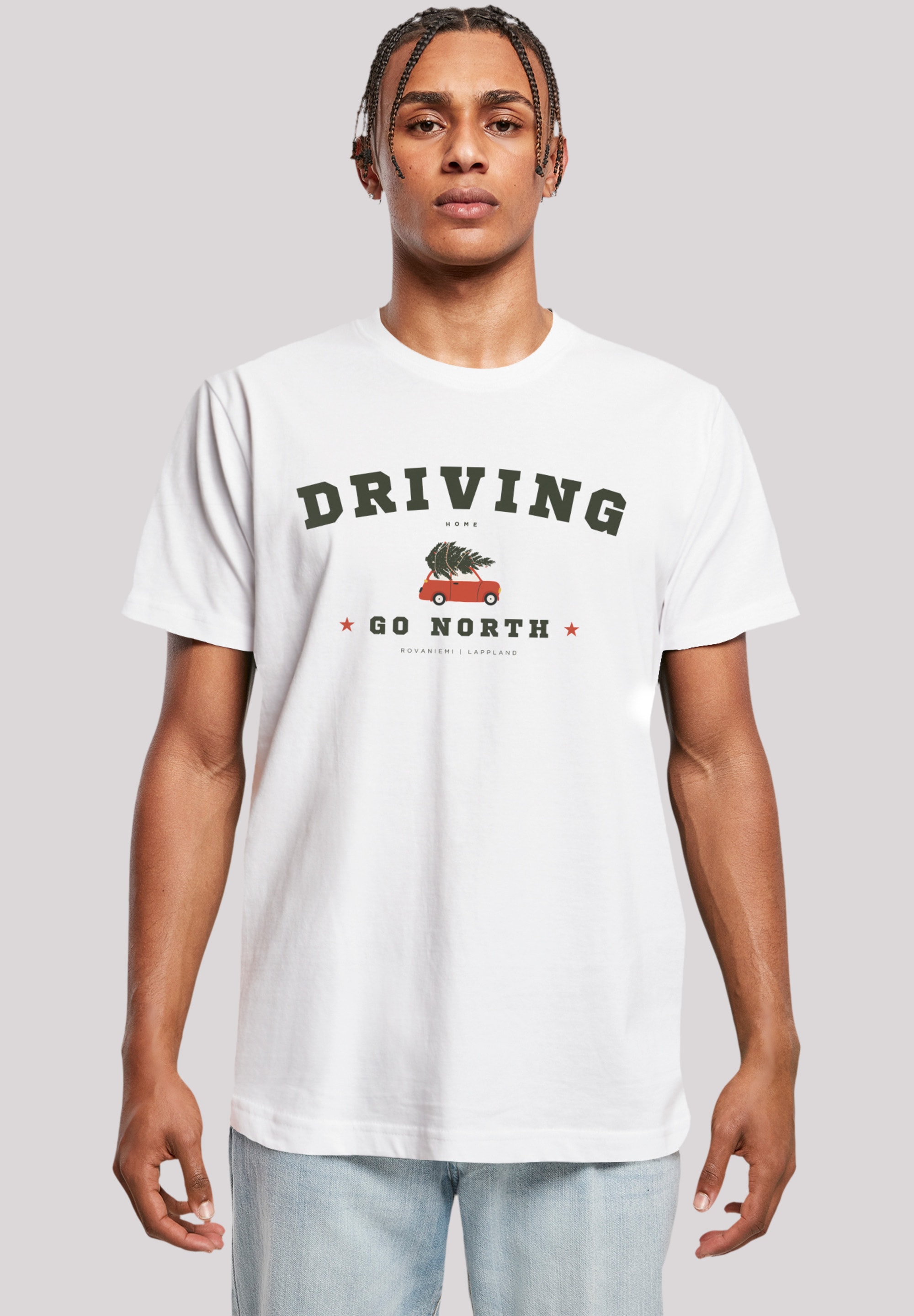 F4NT4STIC T-Shirt "Driving Home Weihnachten", Weihnachten, Geschenk, Logo günstig online kaufen