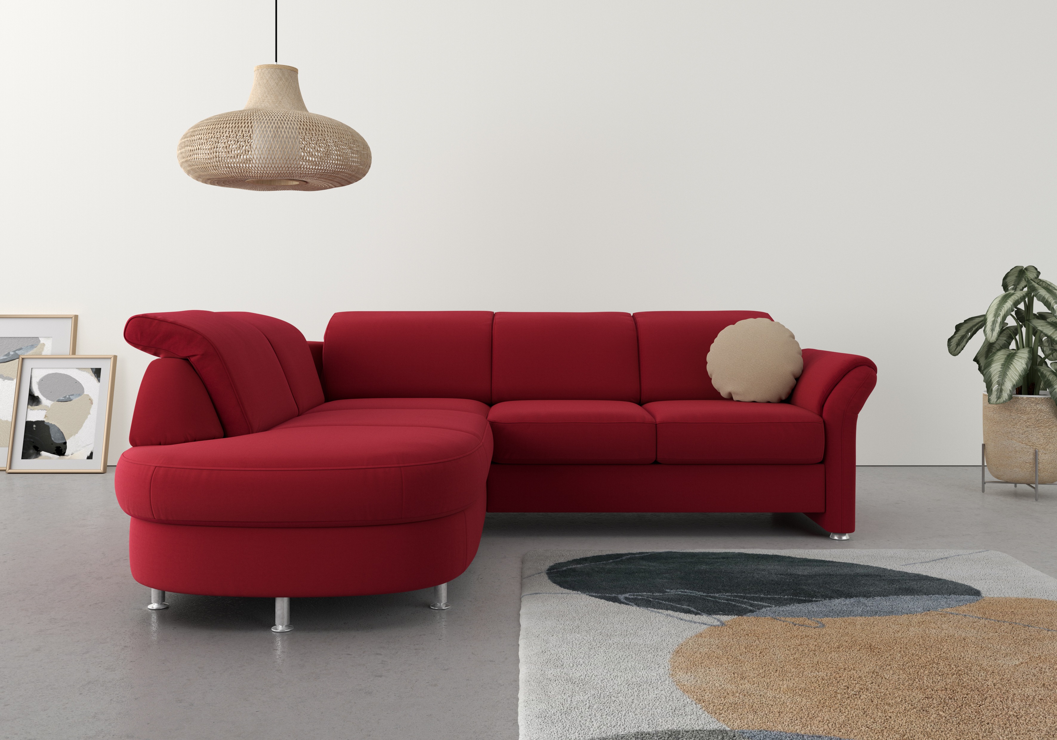 Thumbnail - sit&more Ecksofa "Apulia L-Form", wahlweise Bettfunktion, Bettkasten und Kopf- und Armteilverstellung
