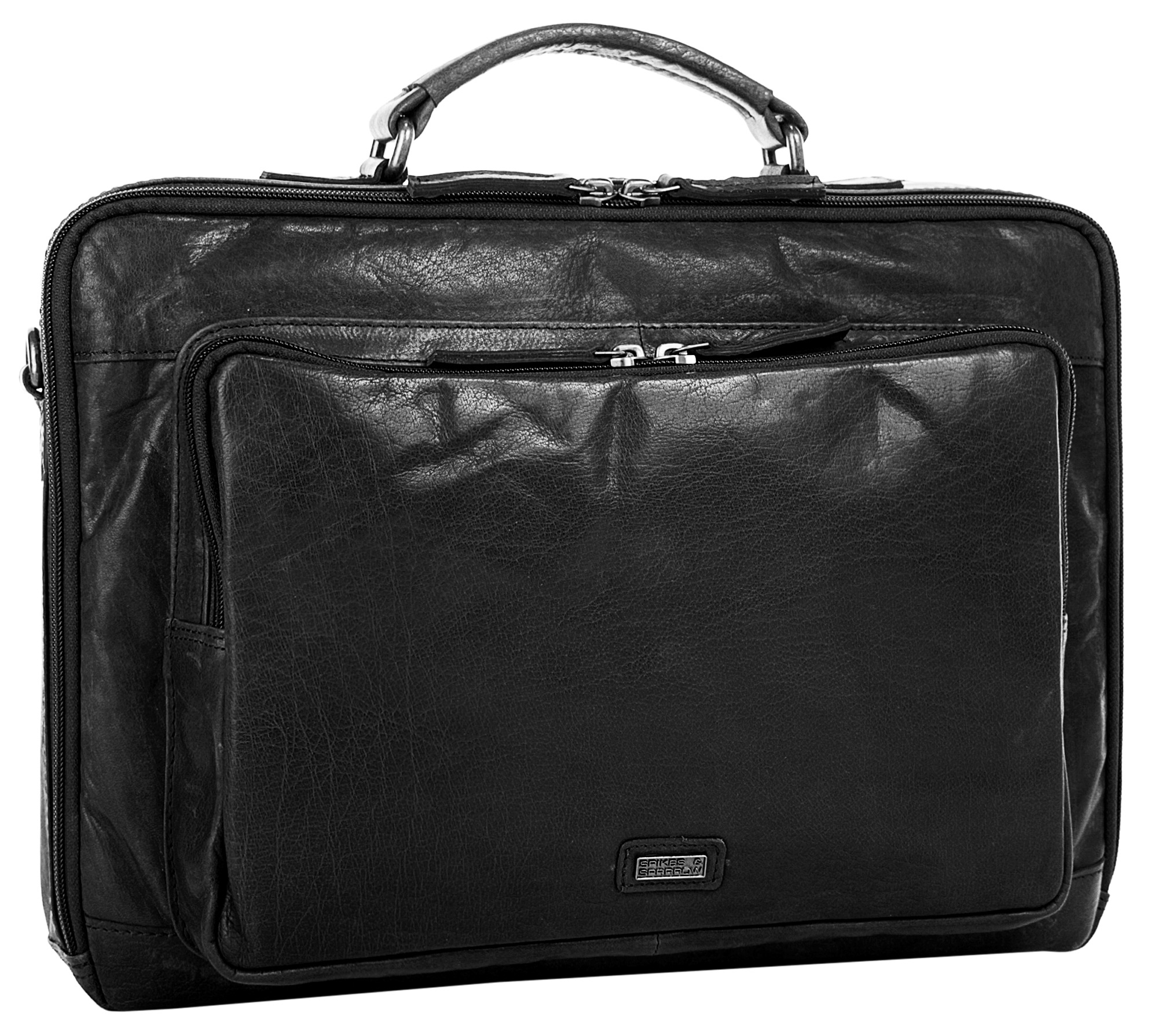 Spikes & Sparrow Aktentasche echt Leder günstig online kaufen