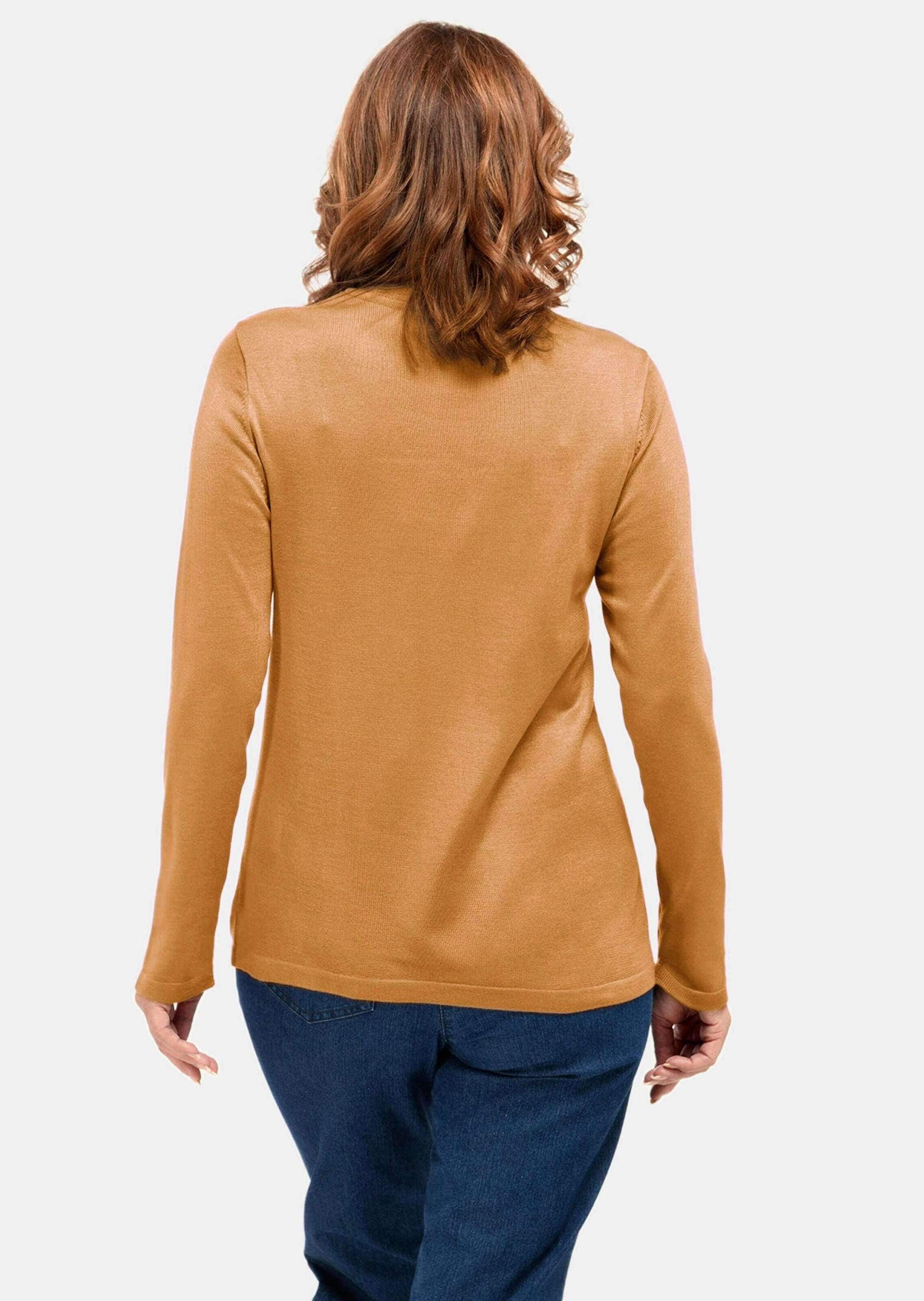 GOLDNER Strickpullover »Kurzgröße Unkomplizierter Stehbundpullover«