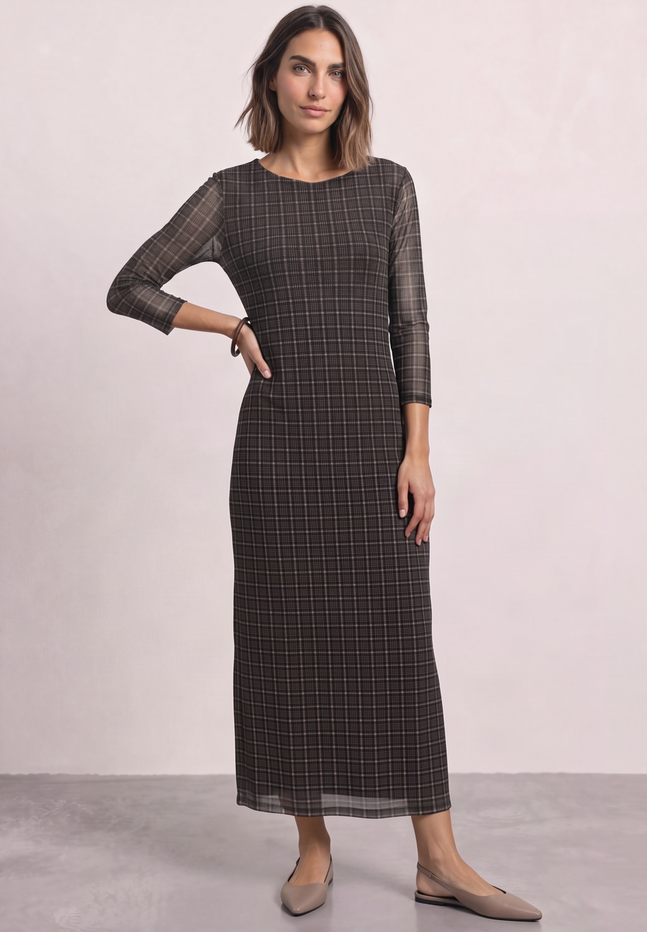 STREET ONE Midikleid Ohne Taschen aus Mesh