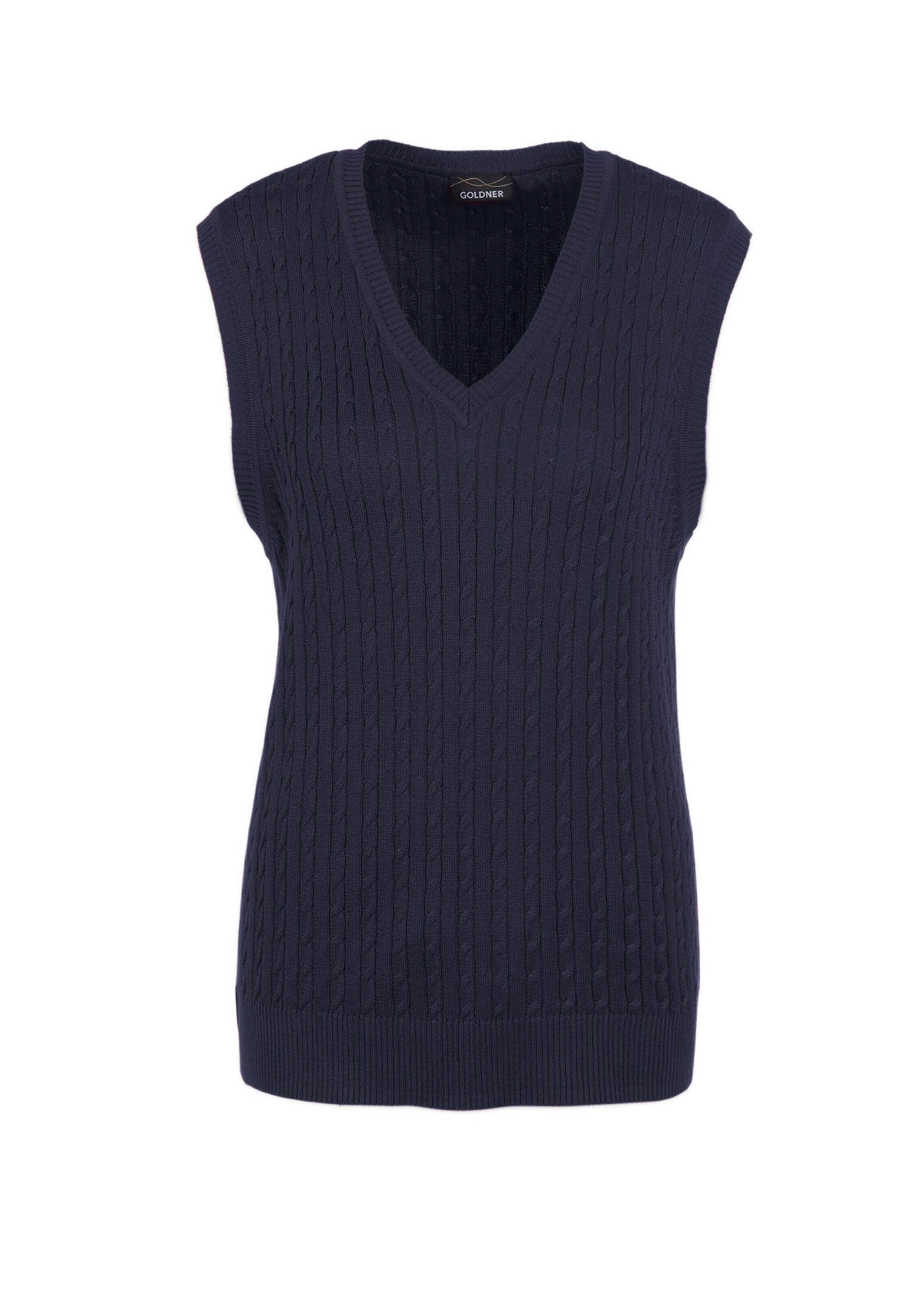 GOLDNER Pullunder "Pullunder mit zeitlosem Zopfmuster" günstig online kaufen