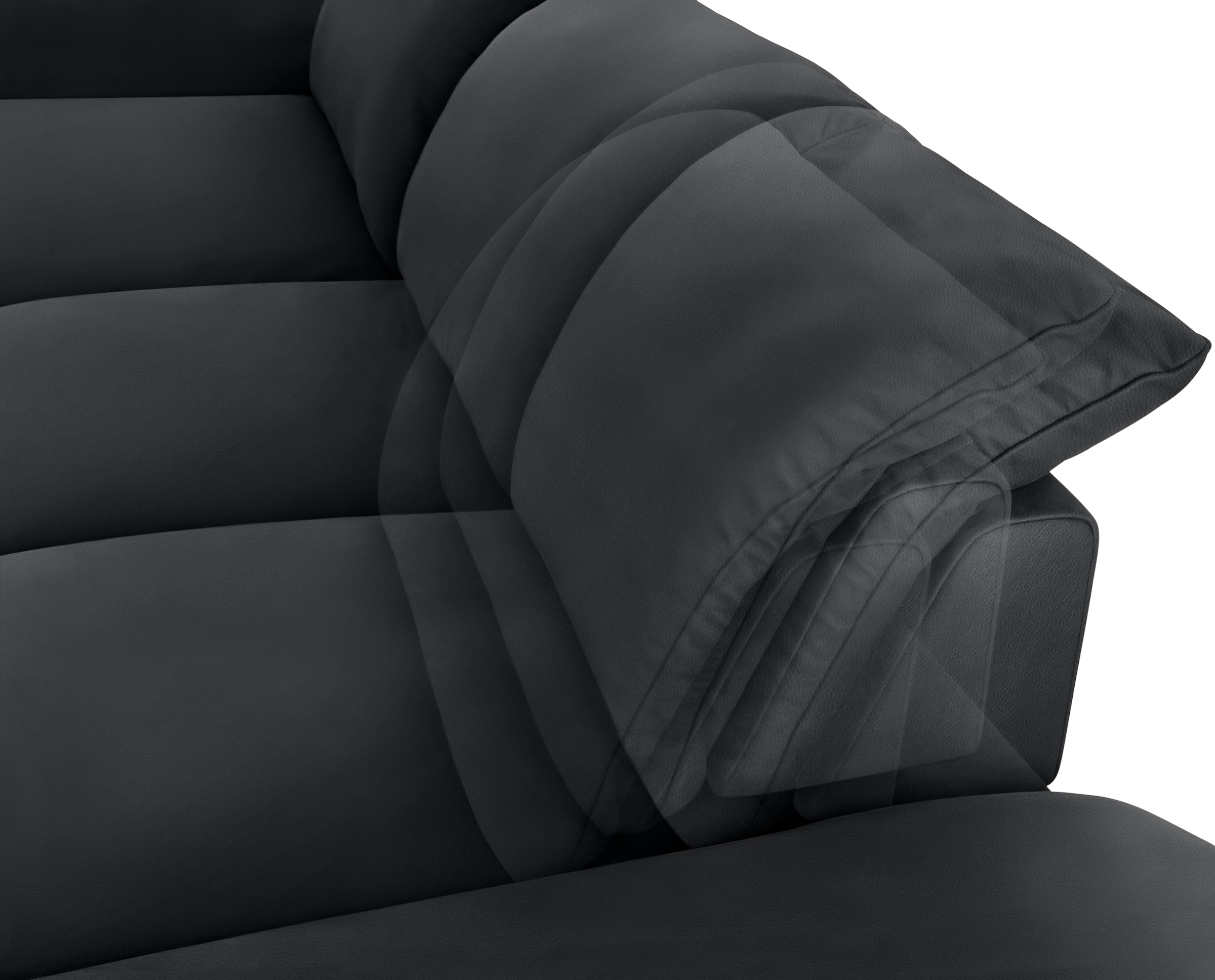 W.SCHILLIG Ecksofa »enjoy&MORE, Designsofa, bequem, zeitlos und elegant, L-Form«, mit Sitztiefenverstellung, Füße silber matt, Breite 340 cm
