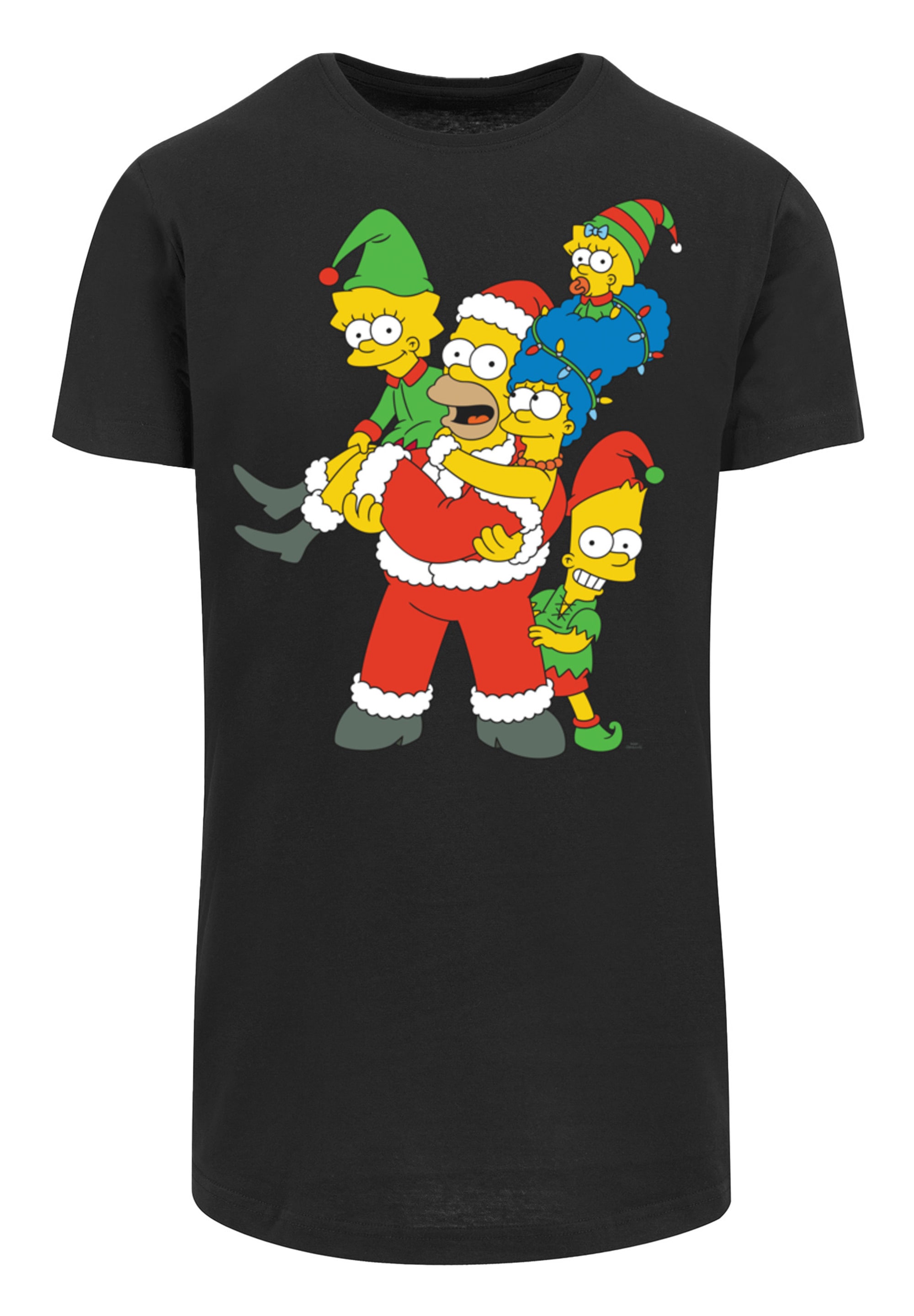 F4NT4STIC T-Shirt »The Simpsons Christmas Weihnachten Family«, Print