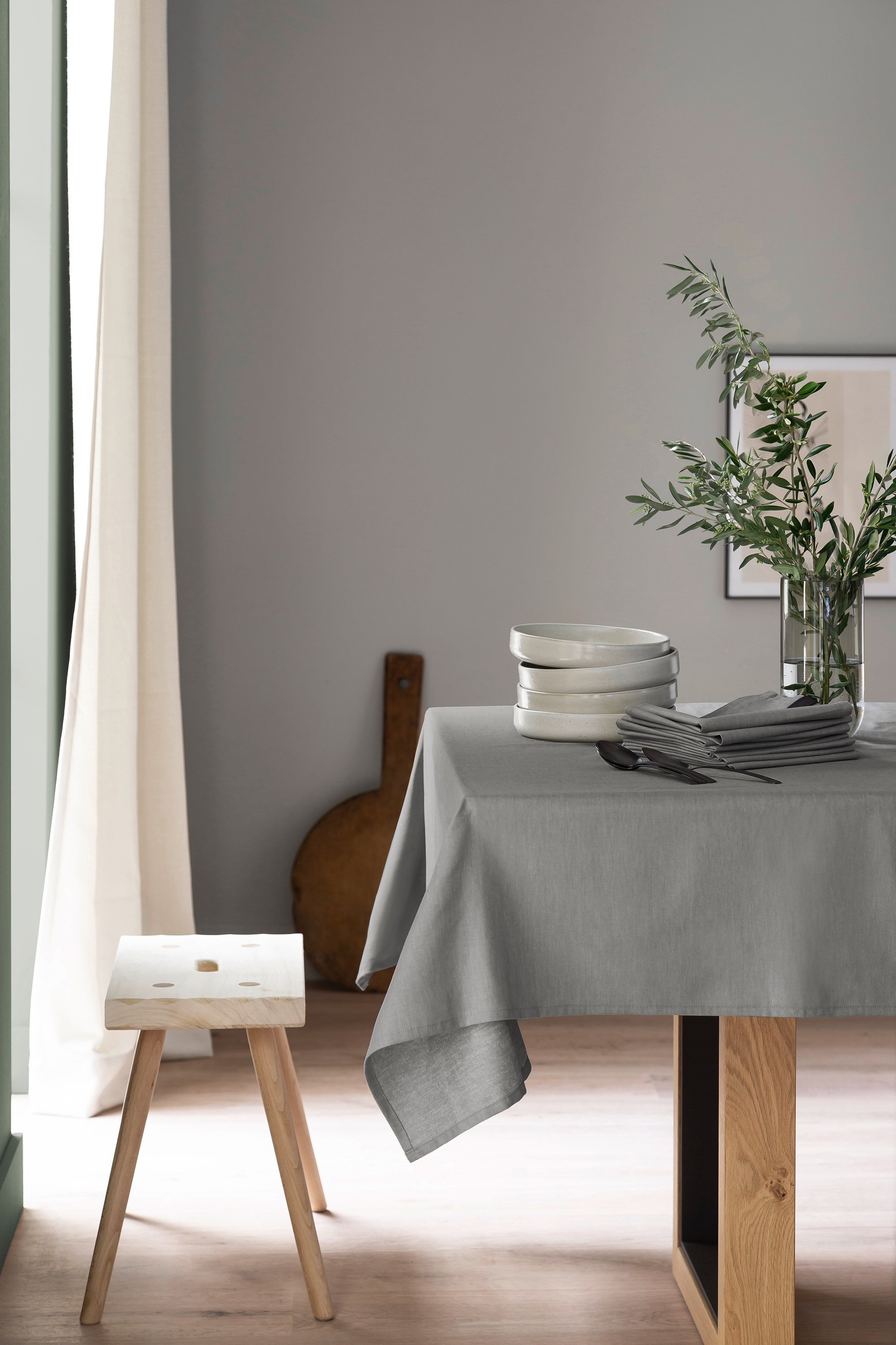 SCHÖNER WOHNEN-Kollektion Tischdecke "Base" aus reiner, sanforisierter Baumwolle