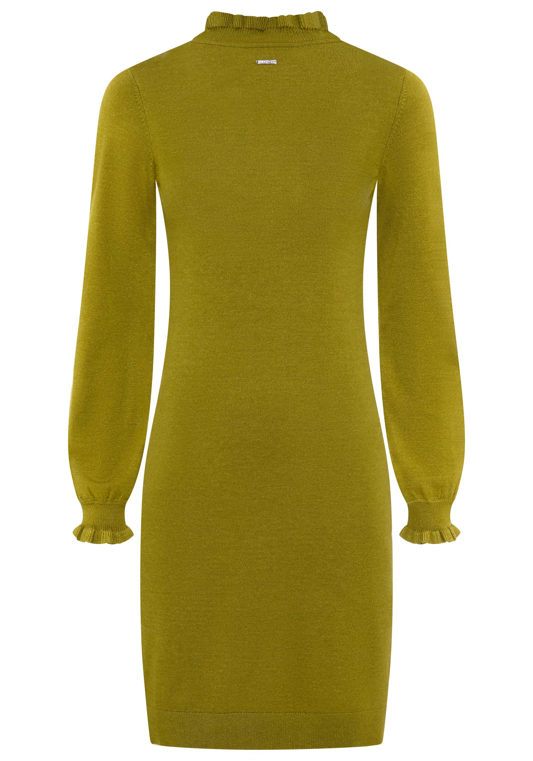 Laura Scott Strickkleid aus Viskosemischung mit femininem Rüschendetail