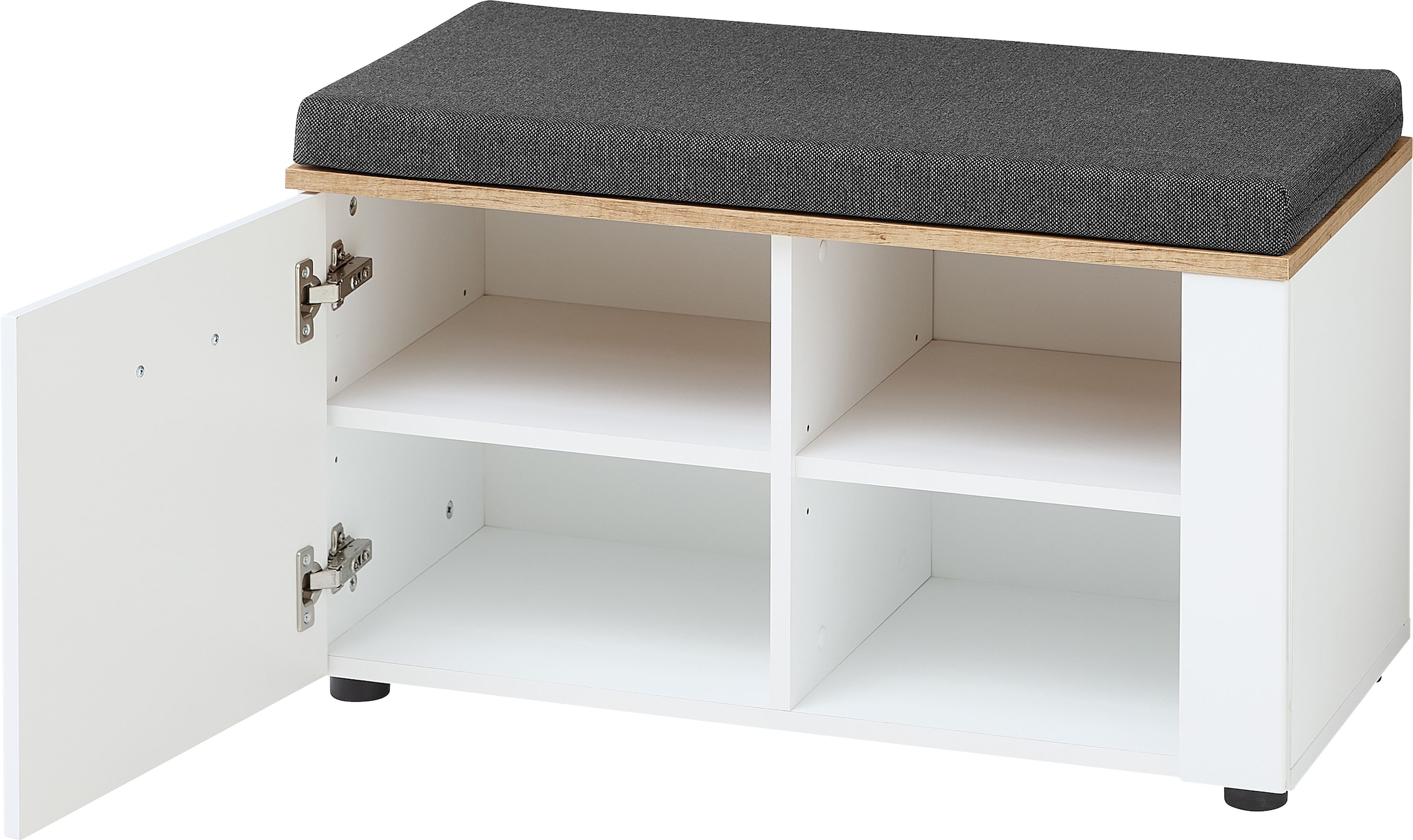Innostyle Bank »Sparks Schuhbank, 80x47x38cm (B/H/T)«, (1 St.), 1 türig, 2 Böden, Softclose, 1 Sitzkissen