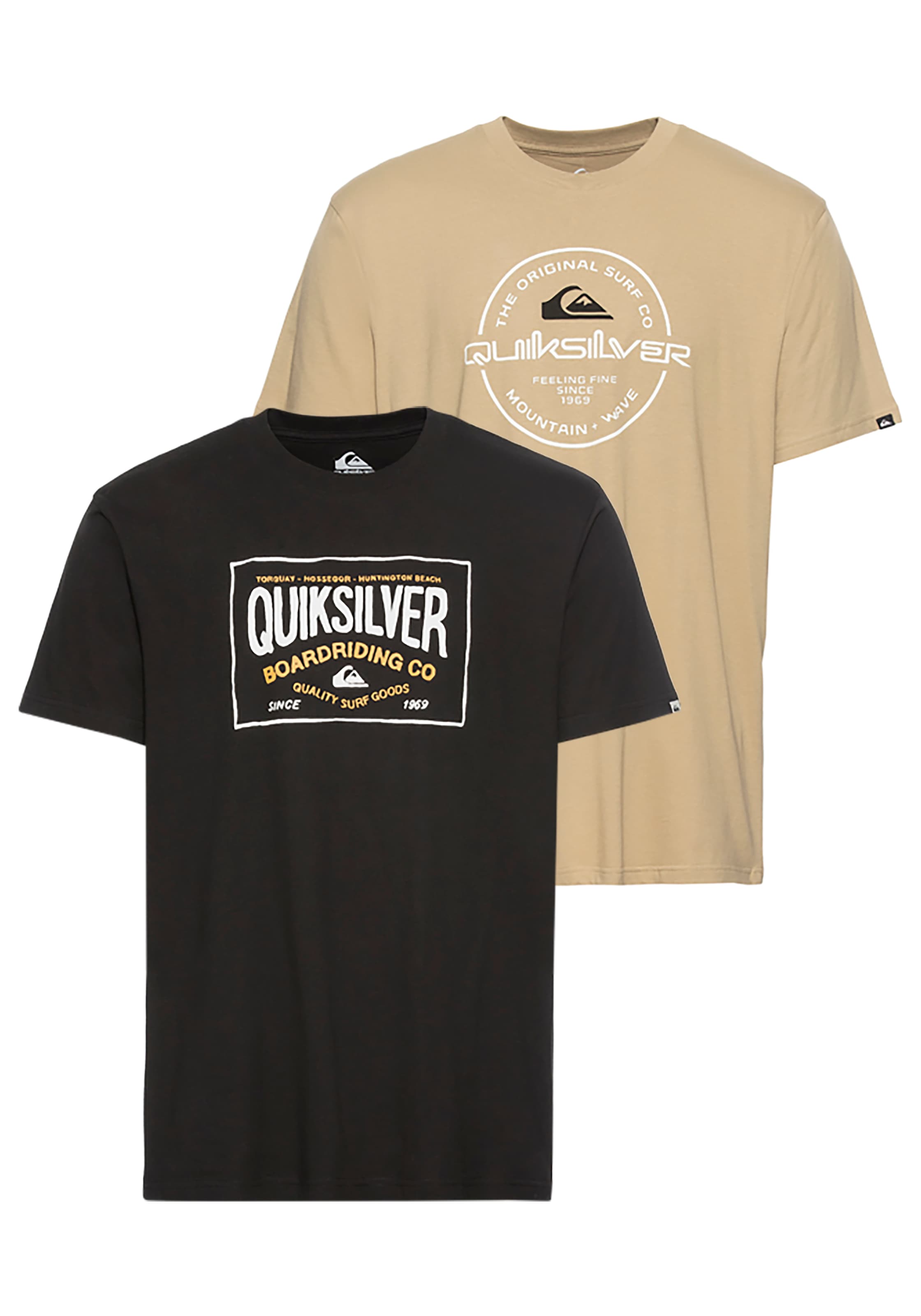 Quiksilver T-Shirt "CIRCLE CORNER SHORT SLEEVE TEE PACK YM" Packung, Doppel günstig online kaufen