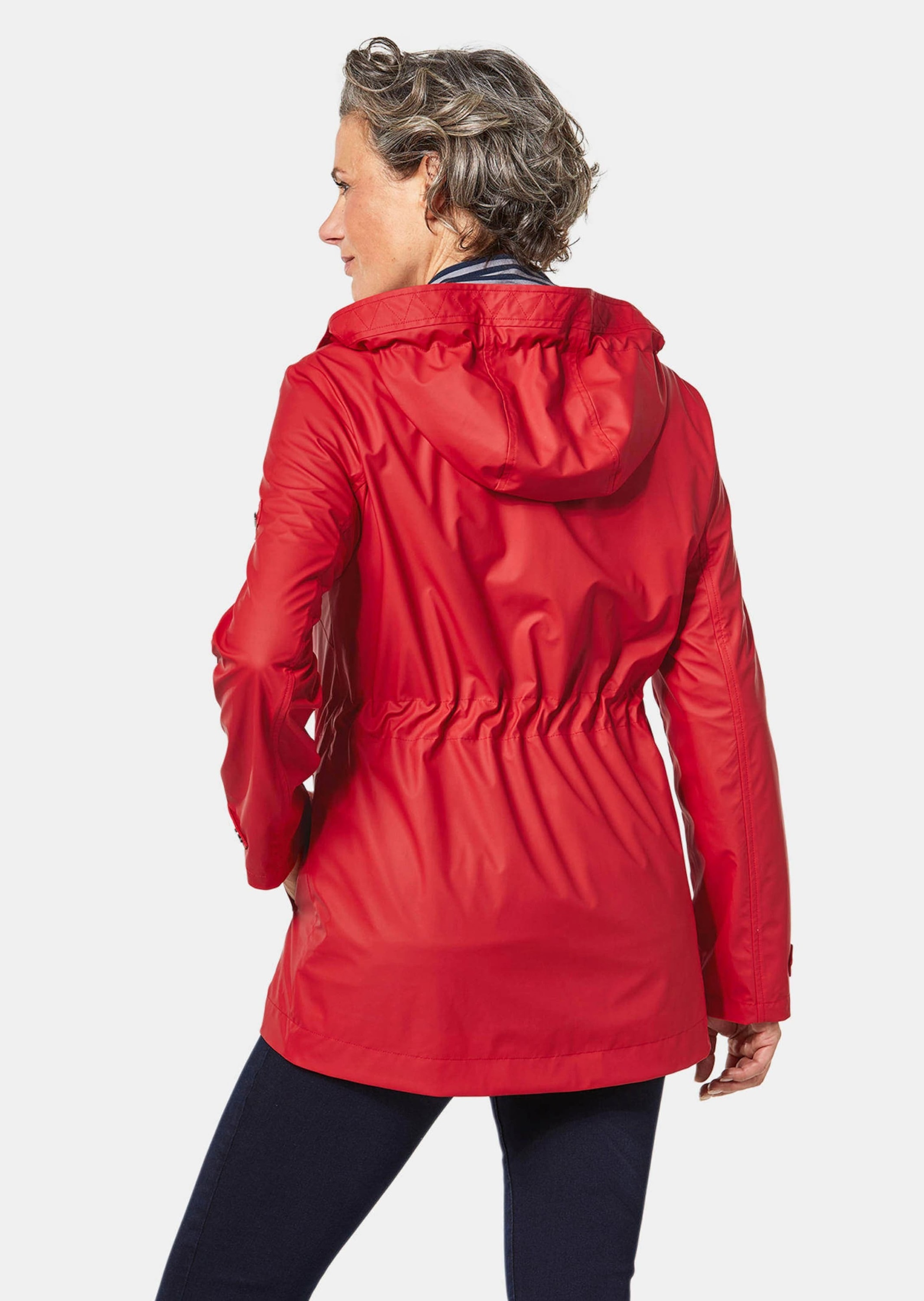 GOLDNER Funktionsjacke »Mantel Kurzgröße - Funktionaler Regenmantel mit Jerseyfutter«