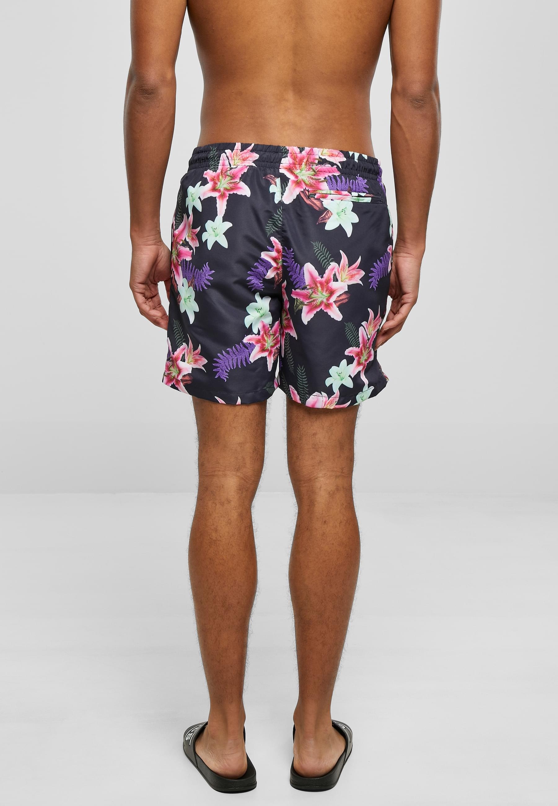 URBAN CLASSICS Badeshorts »Urban Classics Herren Pattern Swim Shorts«