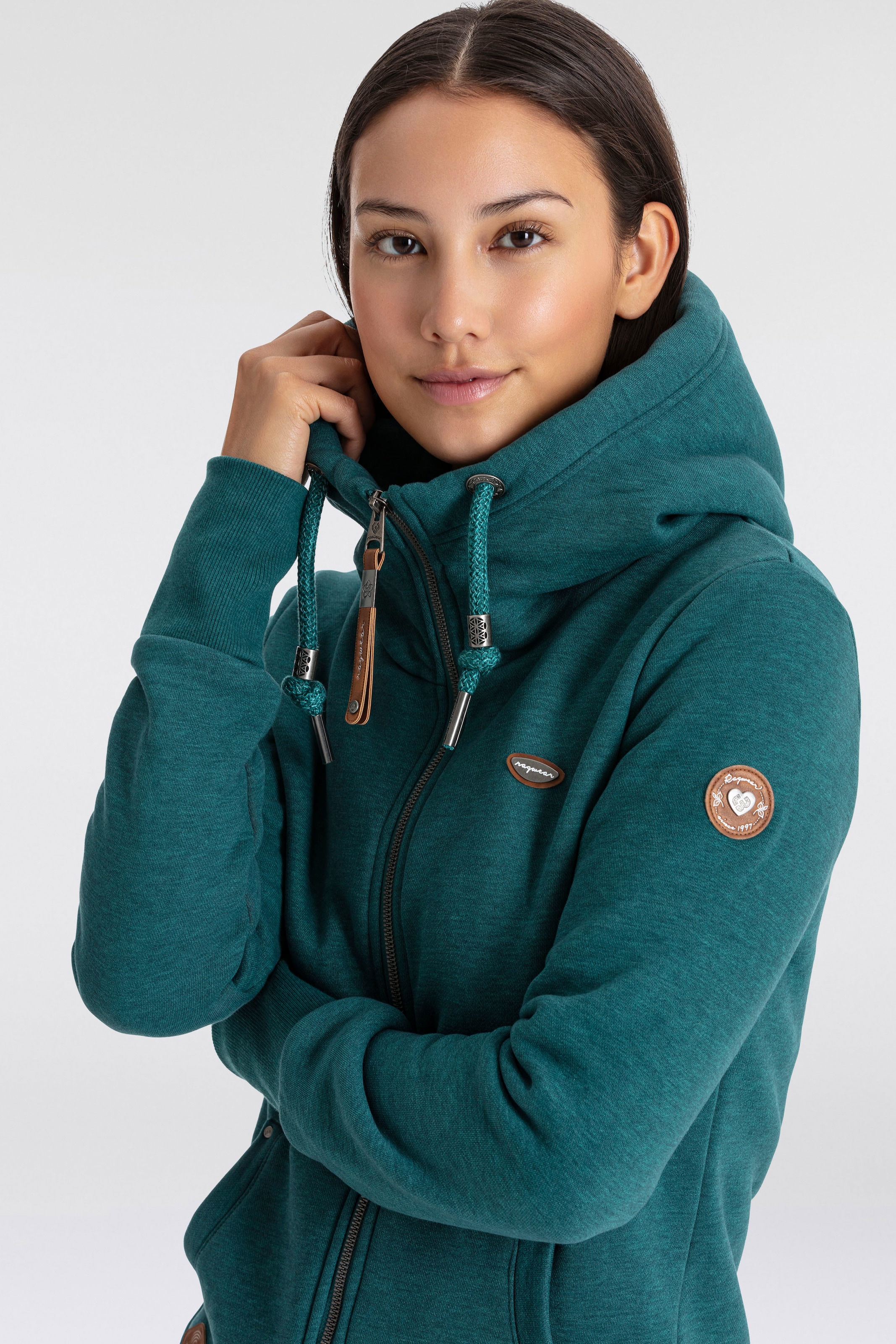 Ragwear Sweatjacke »NESKA ZIP O«, mit extra breiten Bündchen