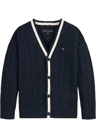 TOMMY HILFIGER Megztinis »ESSENTIAL CABLE CARDIGAN«