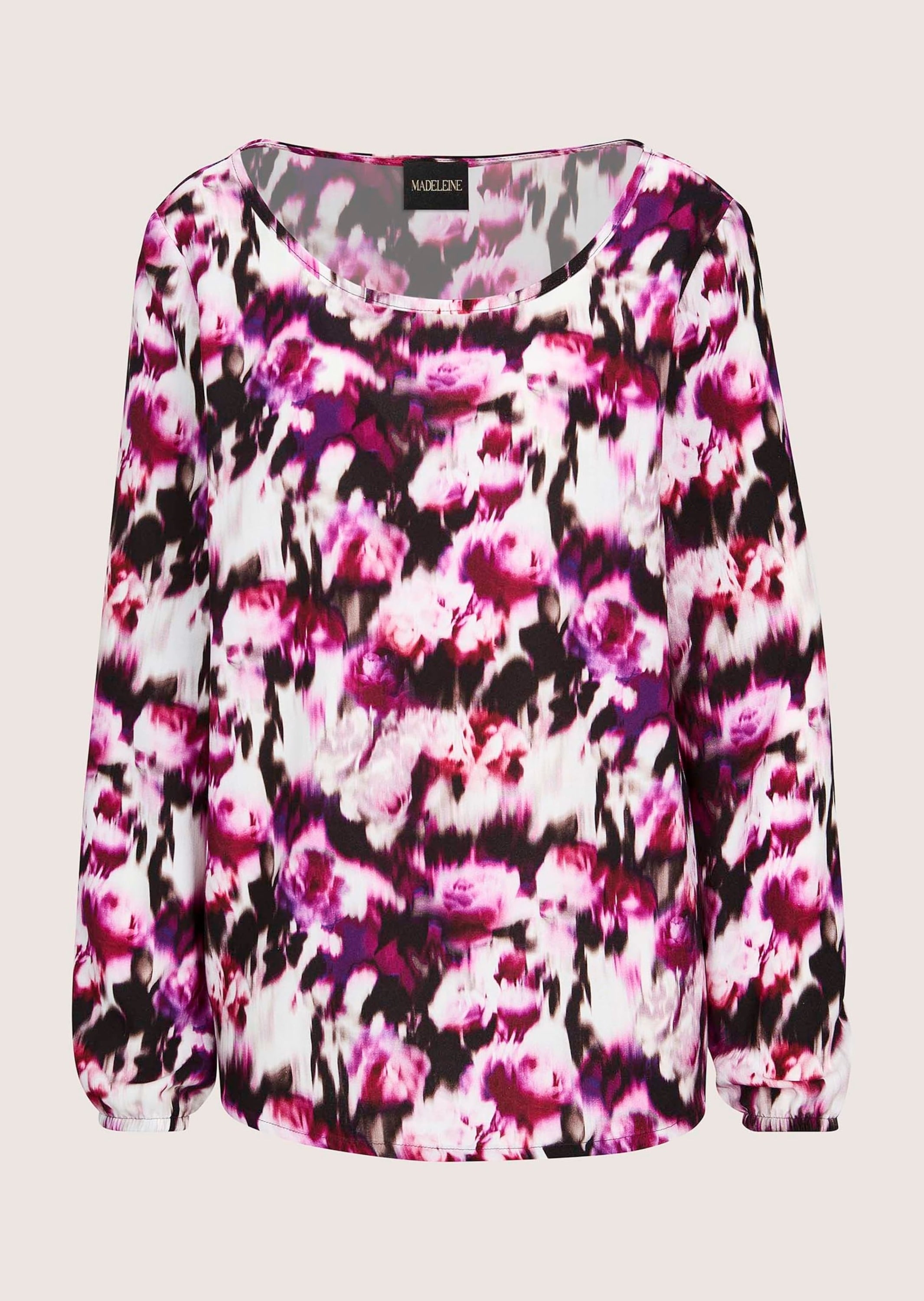MADELEINE Schlupfbluse "Blusenshirt Elegante Viskosebluse mit Allover-Druck günstig online kaufen