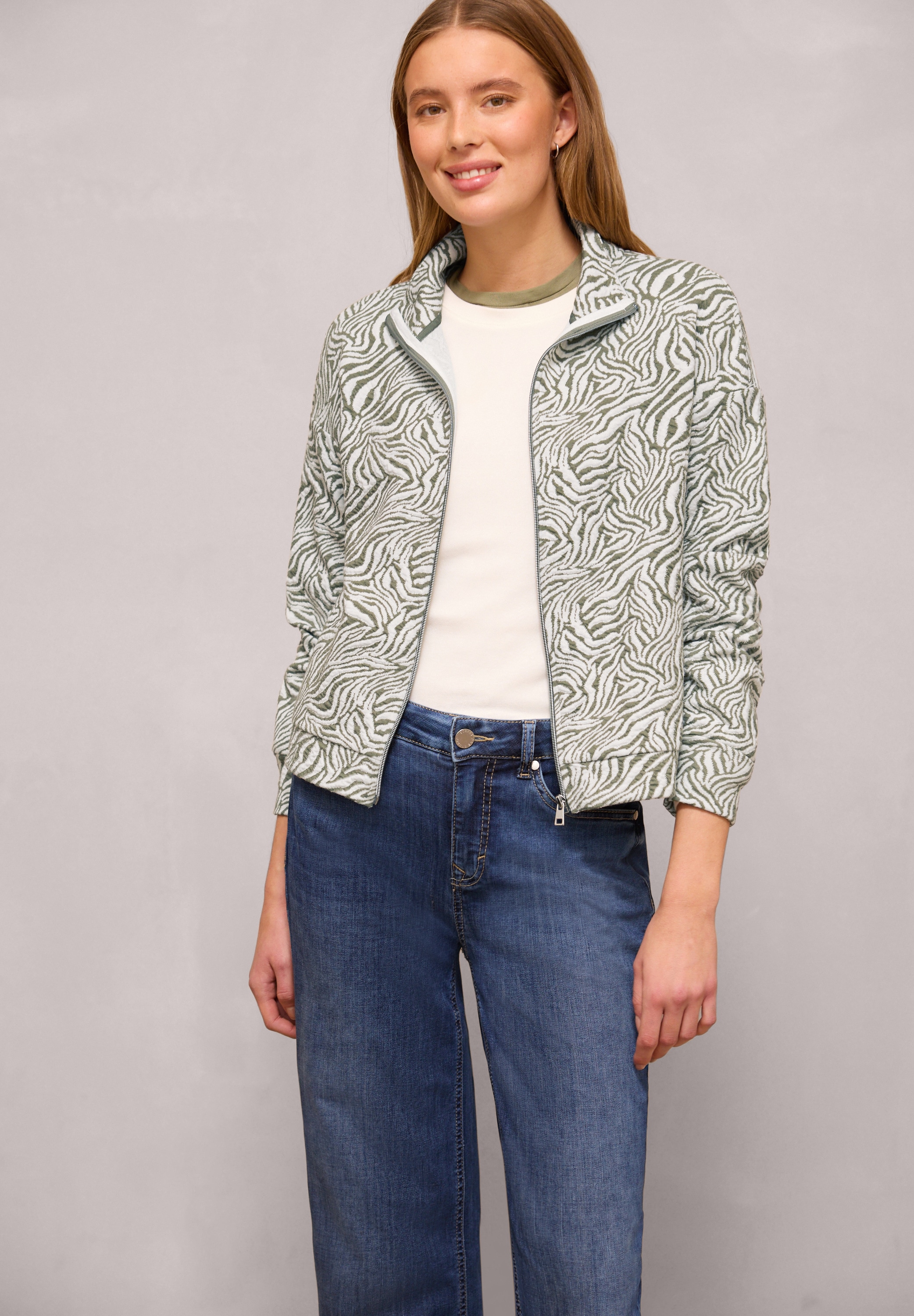 STREET ONE STUDIO Cardigan mit Stehkragen