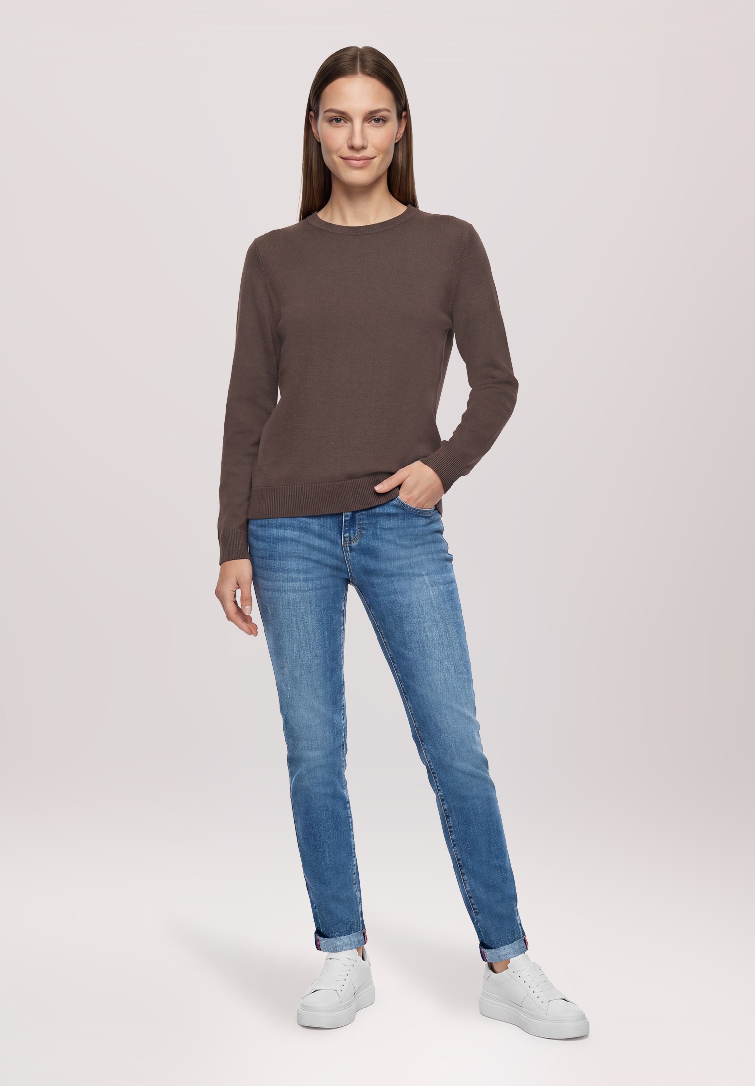 Betty Barclay Strickpullover »Damen mit Rundhalsausschnitt« 1
