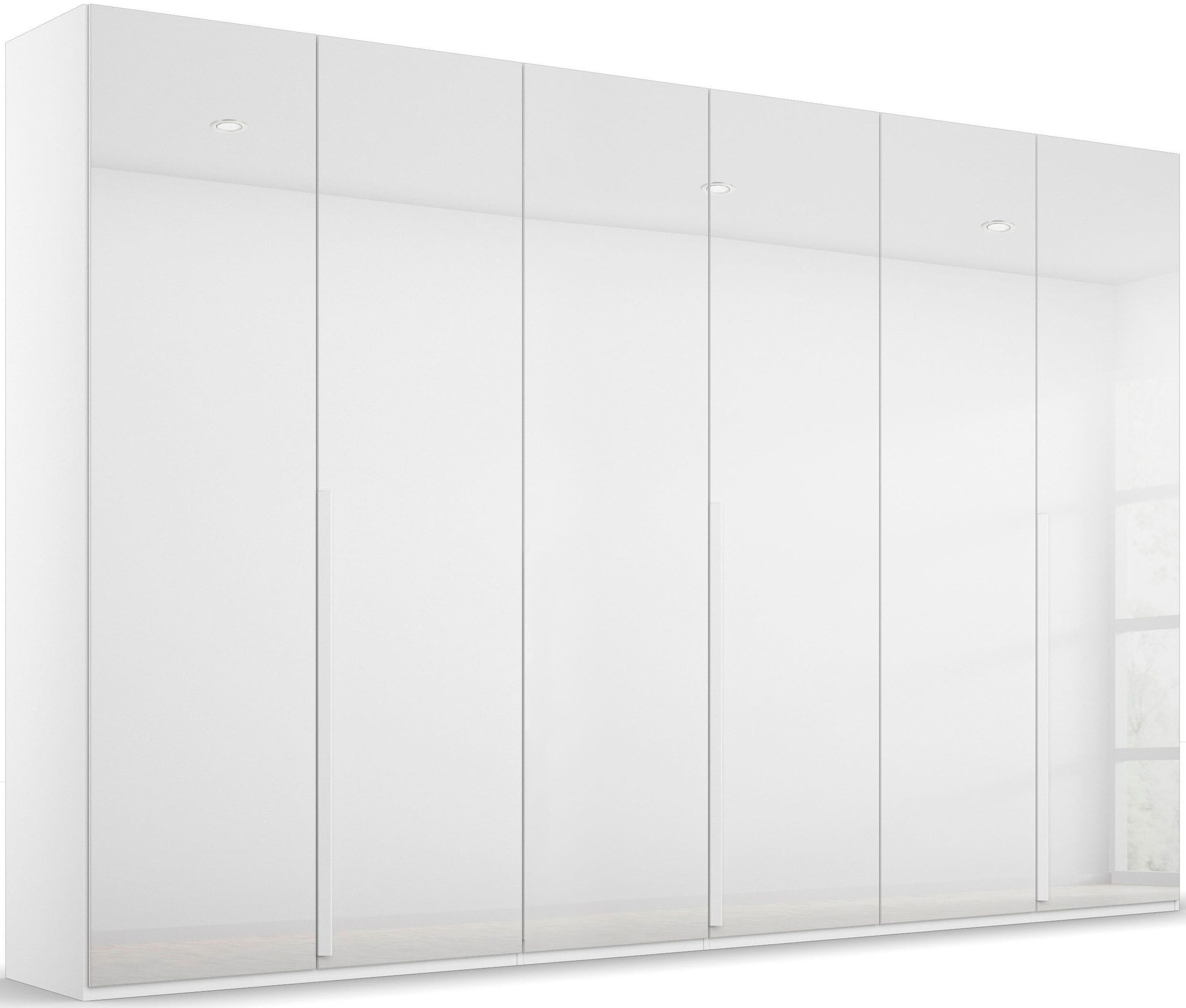 rauch Drehtürenschrank "Kleiderschrank Schrank Garderobe Wäscheschrank PURISMA Glasfront" in den Breiten 151/201/251/301 cm, inkl. SOFT-CLOSE-FUNKTION, schlichte Eleganz, mit umfangreicher Innenausstattung MADE IN GERMANY