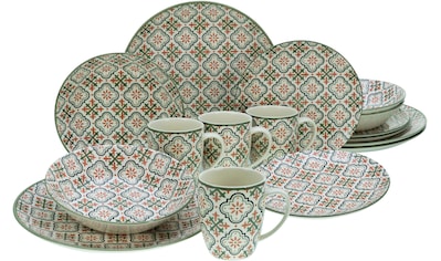 Kombiservice »Rumi«, (Set, 16 tlg.), orientalisch mediterraner Stil