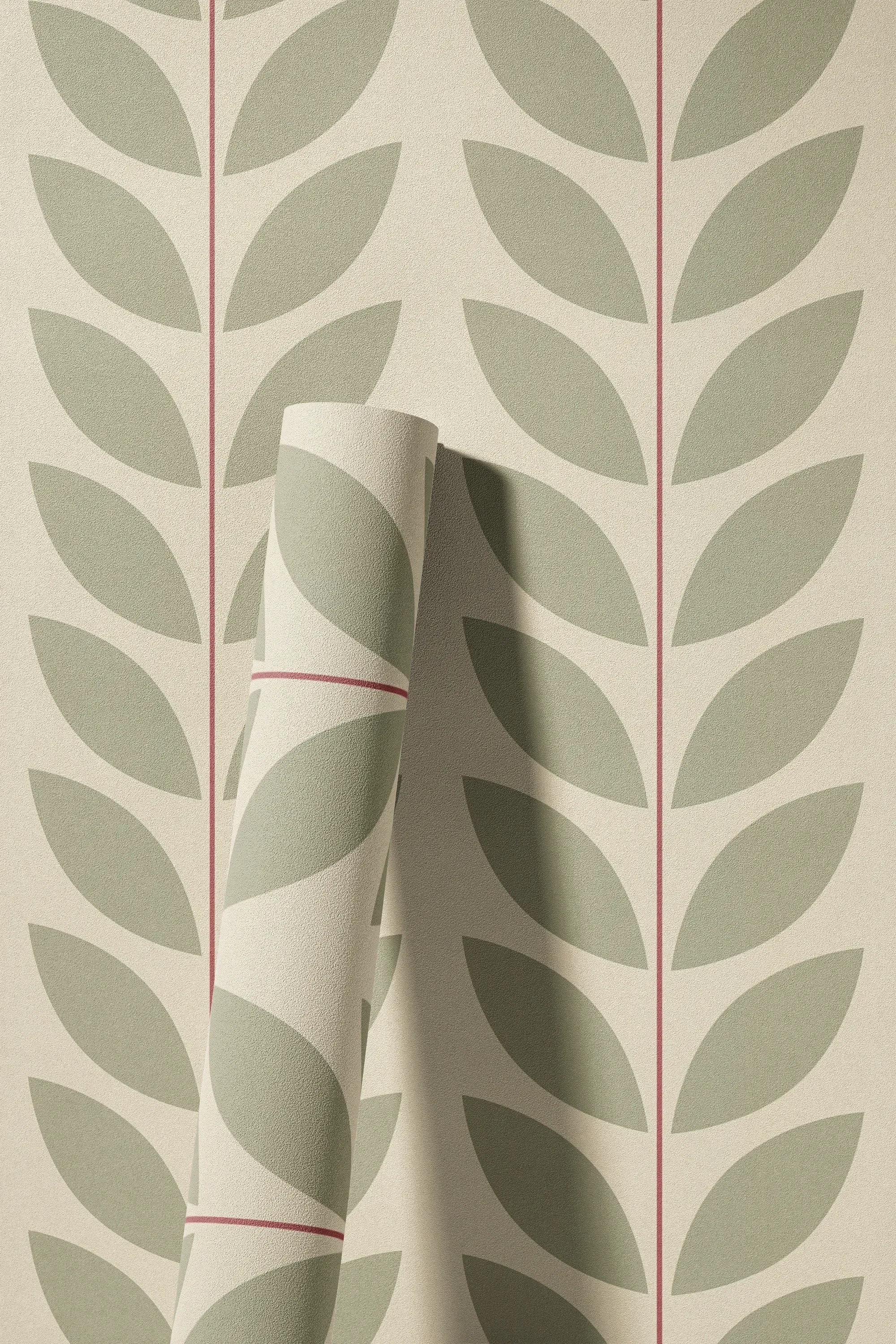 A.S. Création Vliestapete »Retro Blätter« botanisch leicht strukturiert Vliestapete Blättermotiv botanisch Retro, versch. Farben