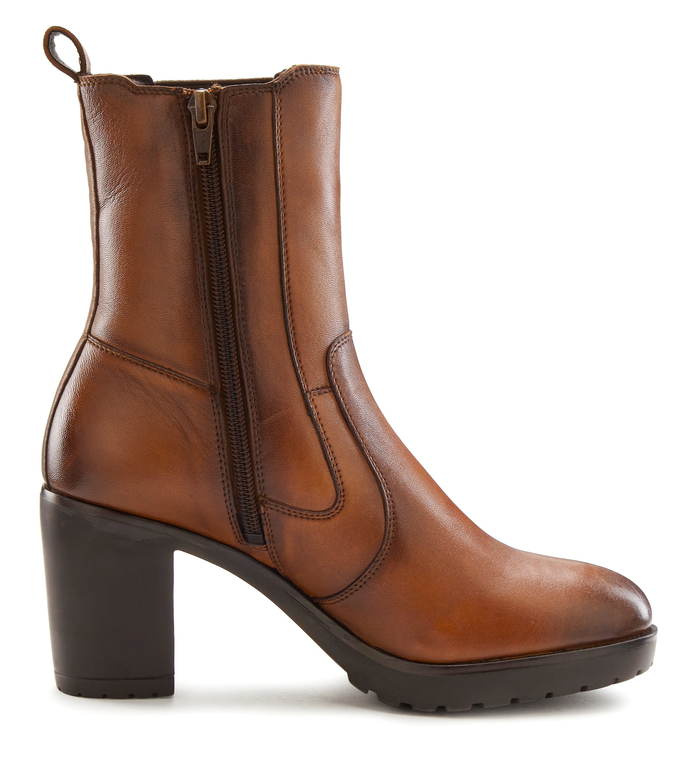 LASCANA Stiefelette, aus Leder im Chelsea-Look, Stiefel, Boots