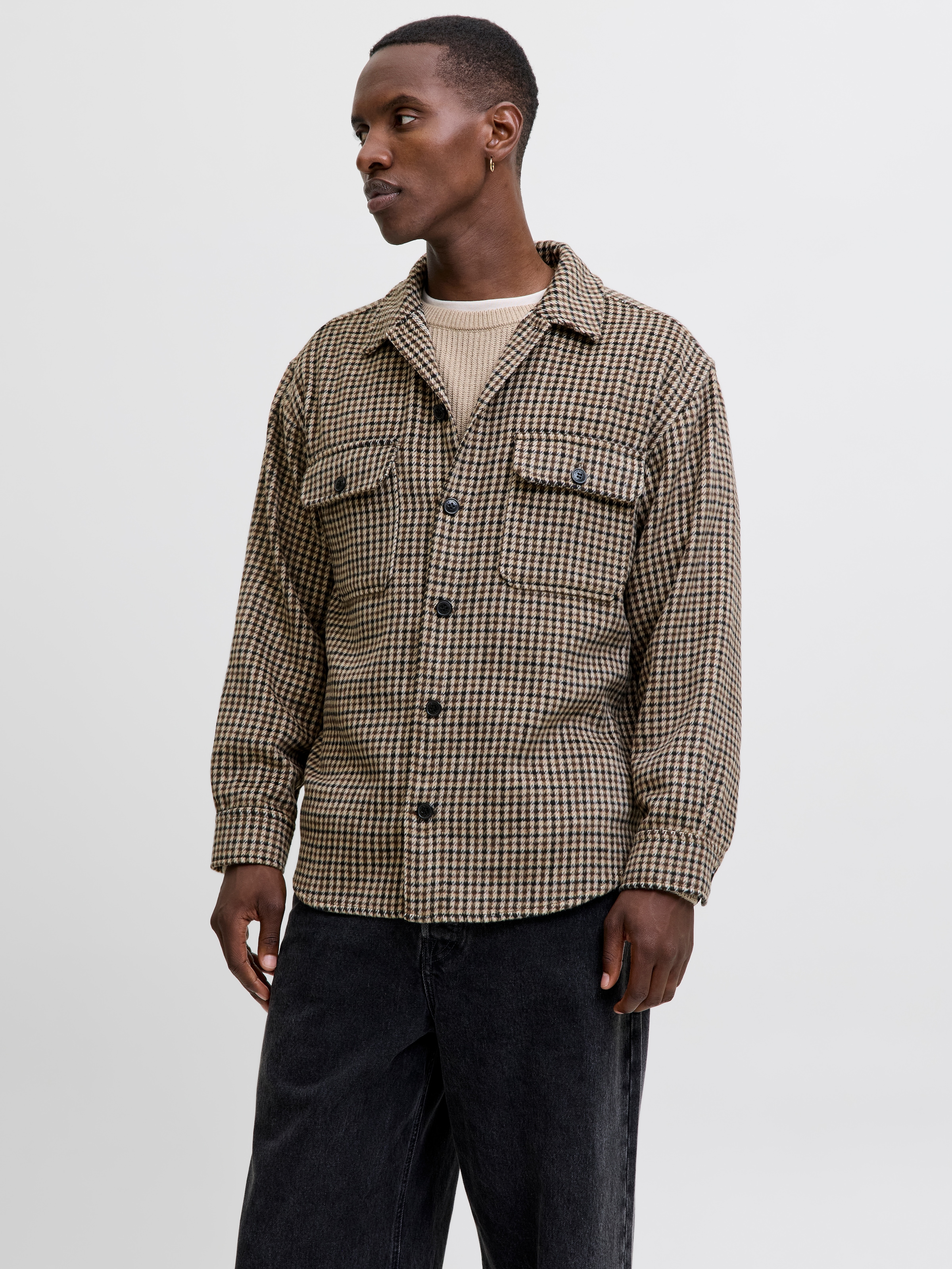 Jack & Jones Langarmhemd JJEBRADLEY OLLIE OVERSHIRT (1-tlg) günstig online kaufen