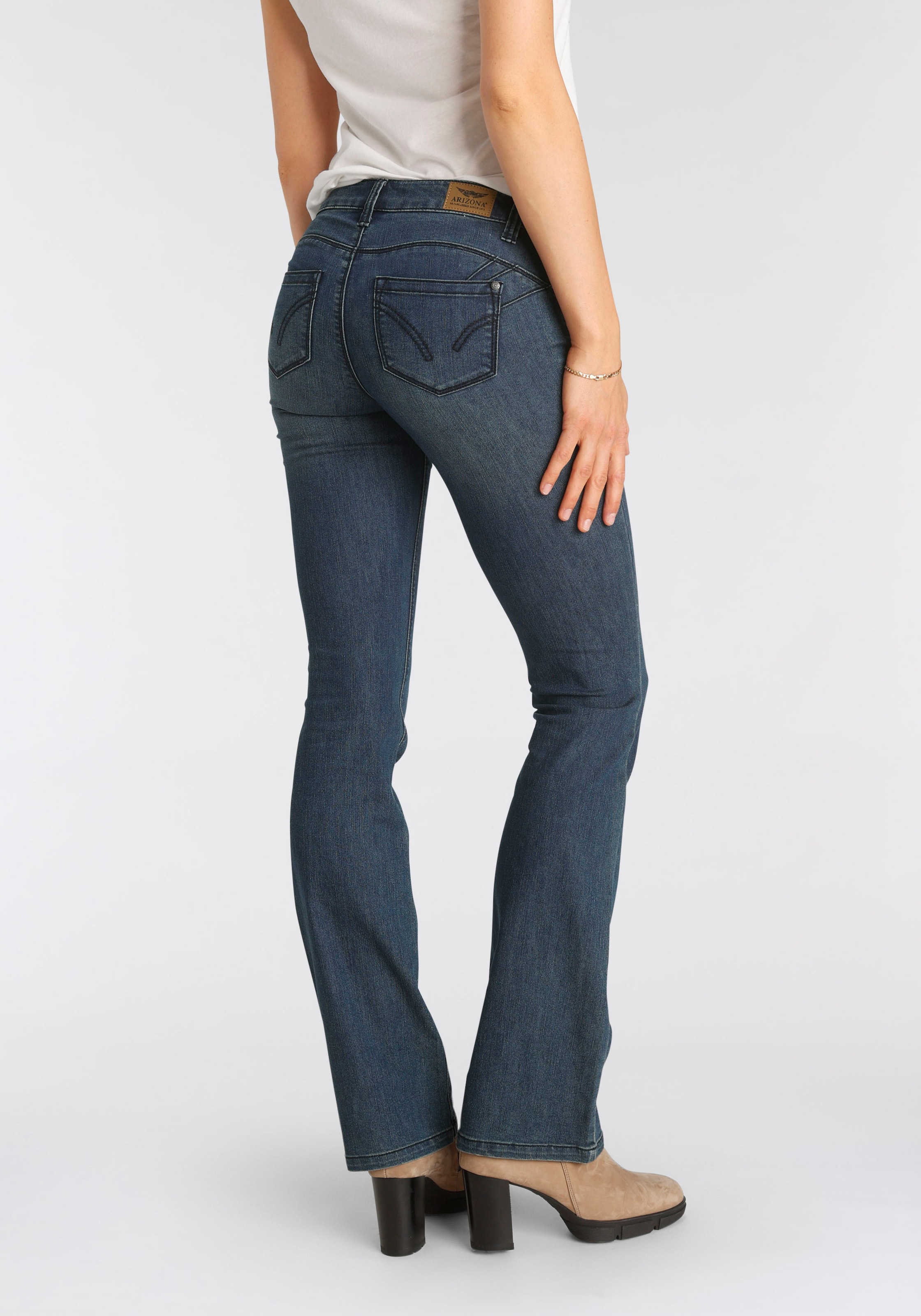 Arizona Bootcut-Jeans »Shaping«, Mid Waist für kaufen | BAUR