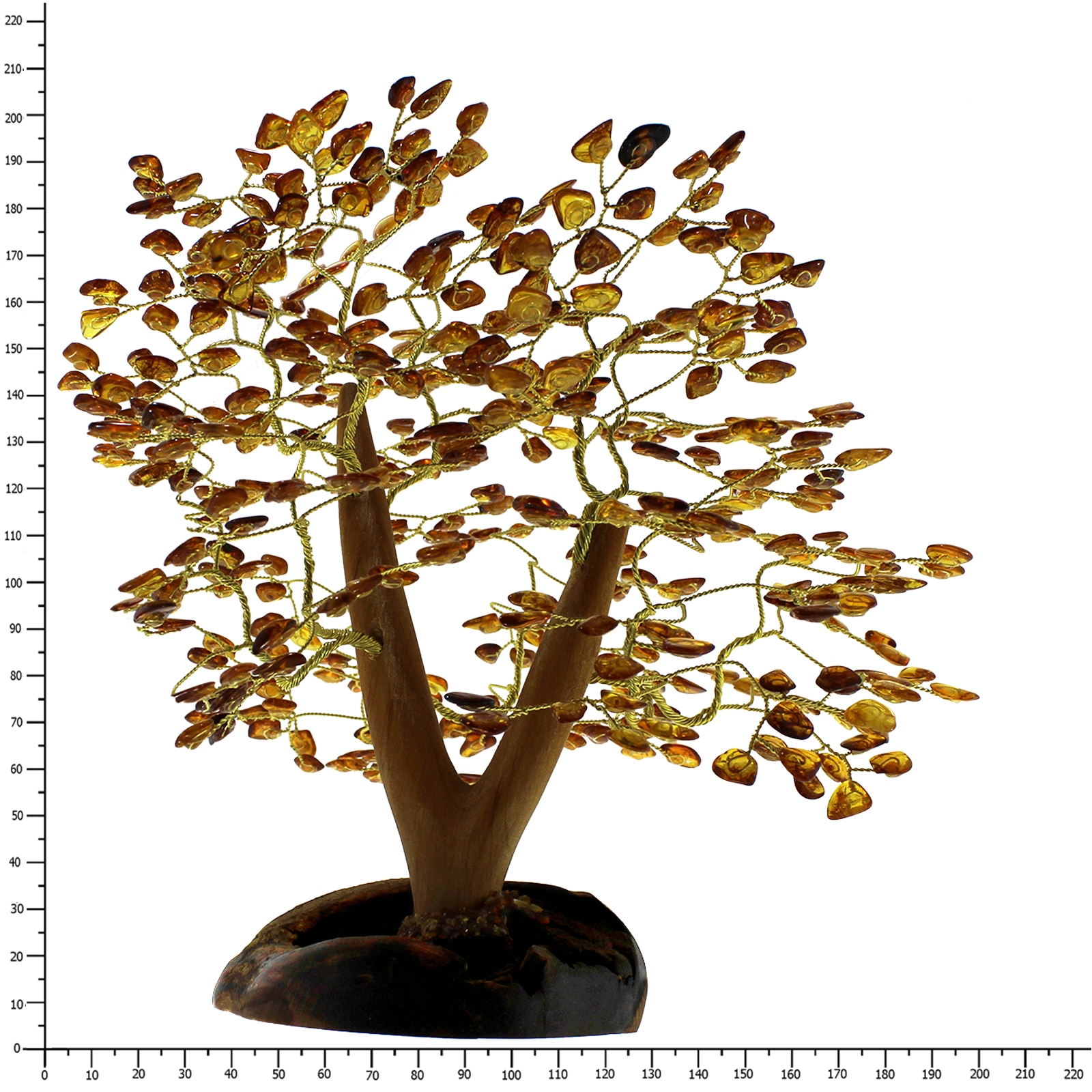 OSTSEE-SCHMUCK Dekobaum »- 20 cm, 432 Bernsteine - Bernstein -,«