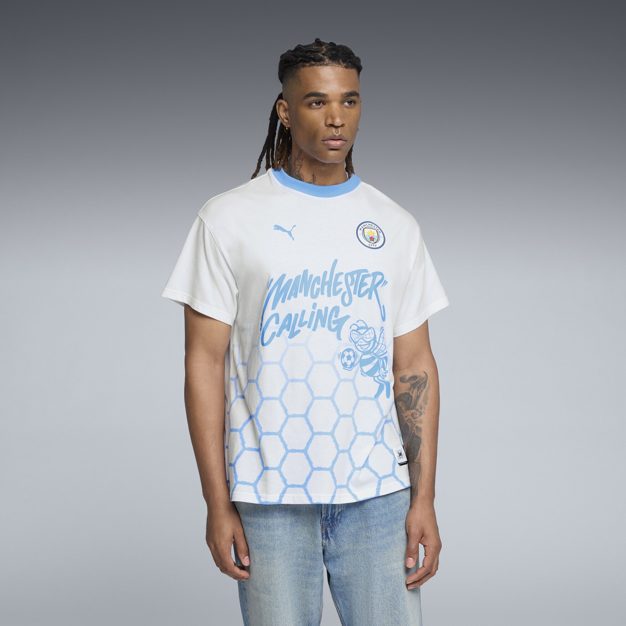 PUMA Trainingsshirt »PUMA HOOPS x MANCHESTER CITY Basketballshirt Herren«