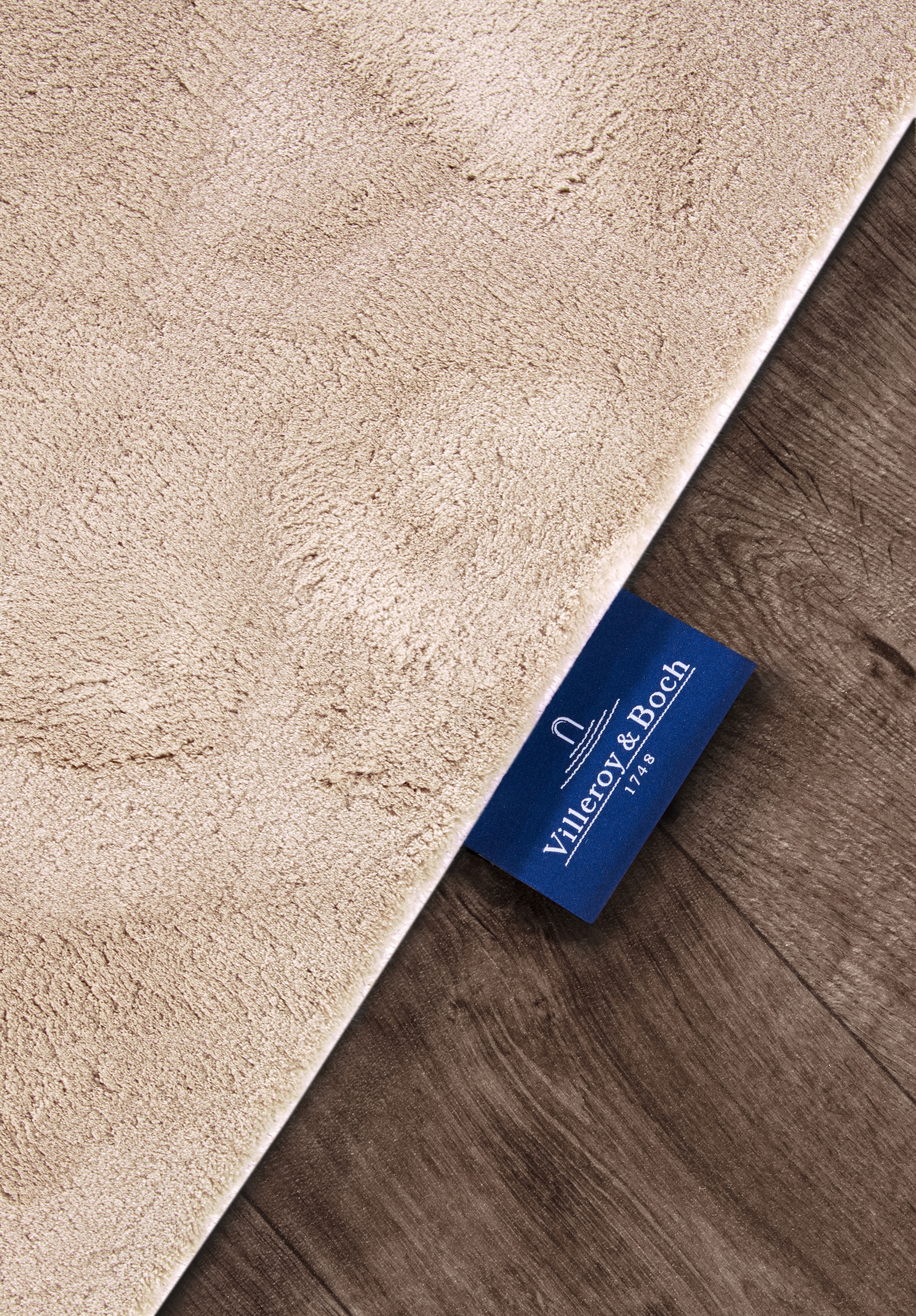 Villeroy & Boch Teppich »Leon«, rechteckig, 15 mm Höhe, Langflor, Shaggy, uni, flauschig weich, glänzend, Kaninchenfell Haptik