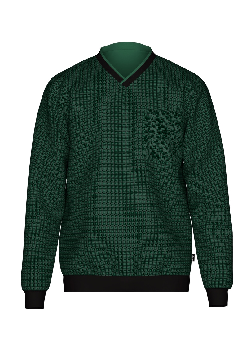 Trigema Schlafanzug »TRIGEMA Pyjama-Oberteil mit Allover-Retro-Print«, (1 tlg.)