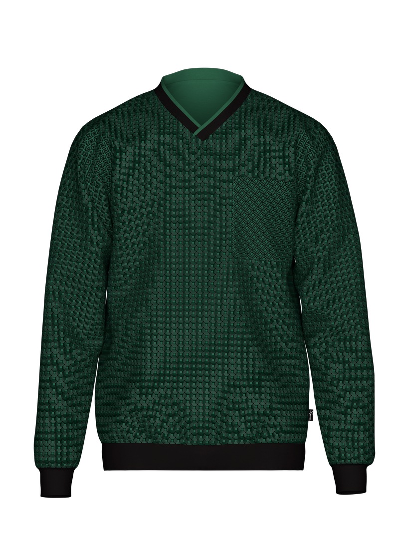 Trigema Schlafanzug "TRIGEMA Pyjama-Oberteil mit Allover-Retro-Print", 1 St günstig online kaufen