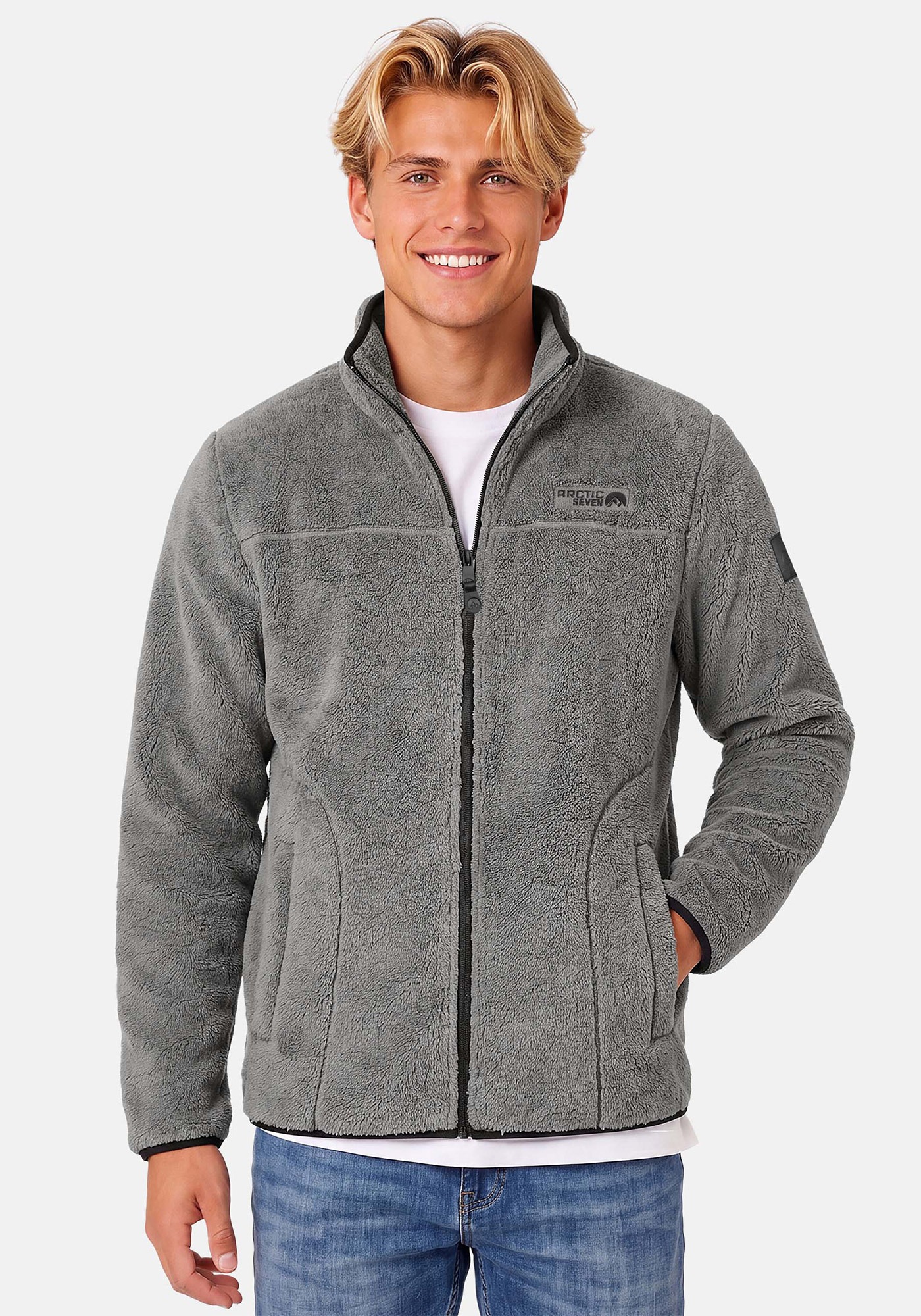 Arctic Seven Fleecejacke »ASWarmy« Aus hochwertigem Sherpa-Fleece